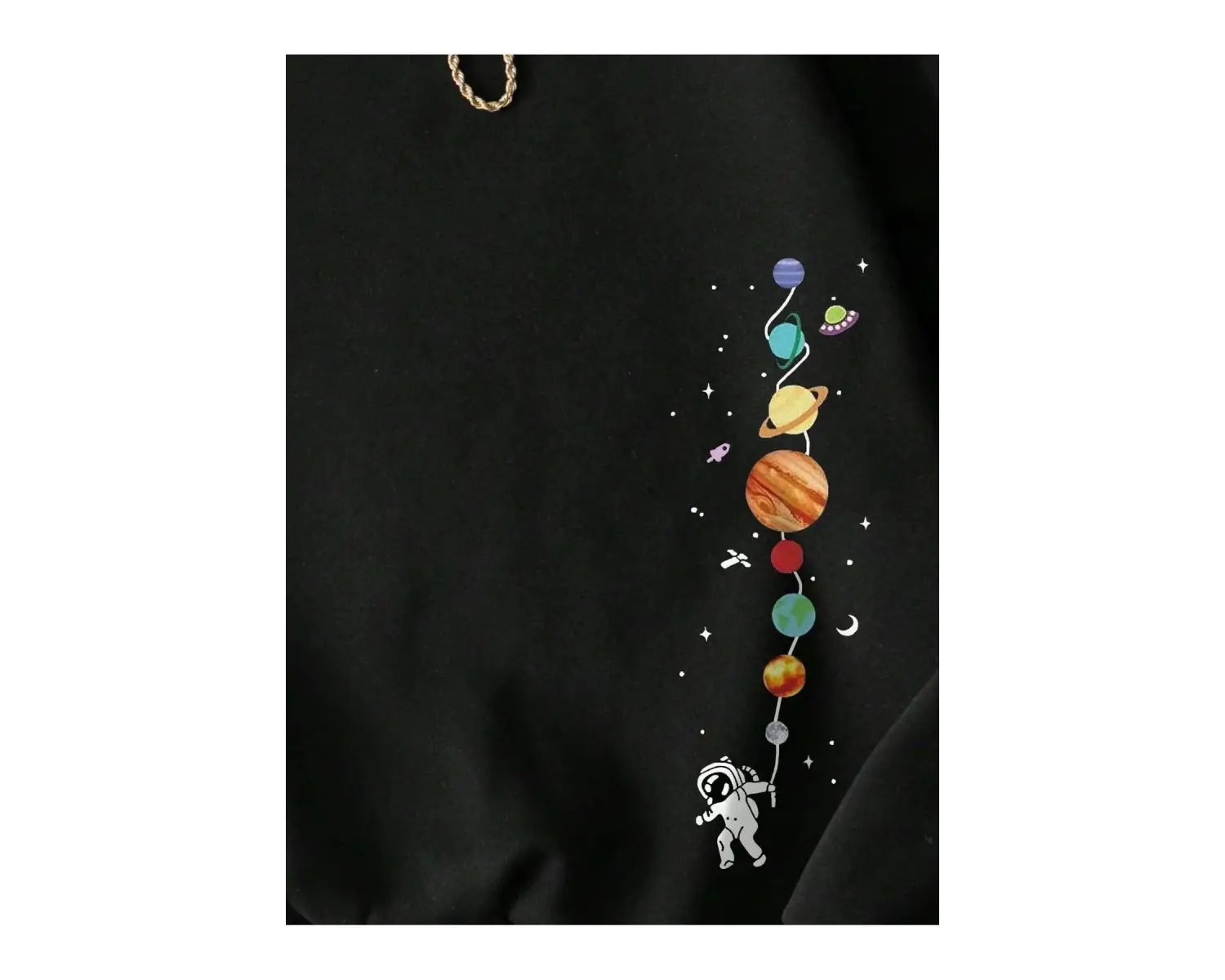 NEW YORK Baskılı Üç İplik ünisex oversize sweatshirt Beyaz