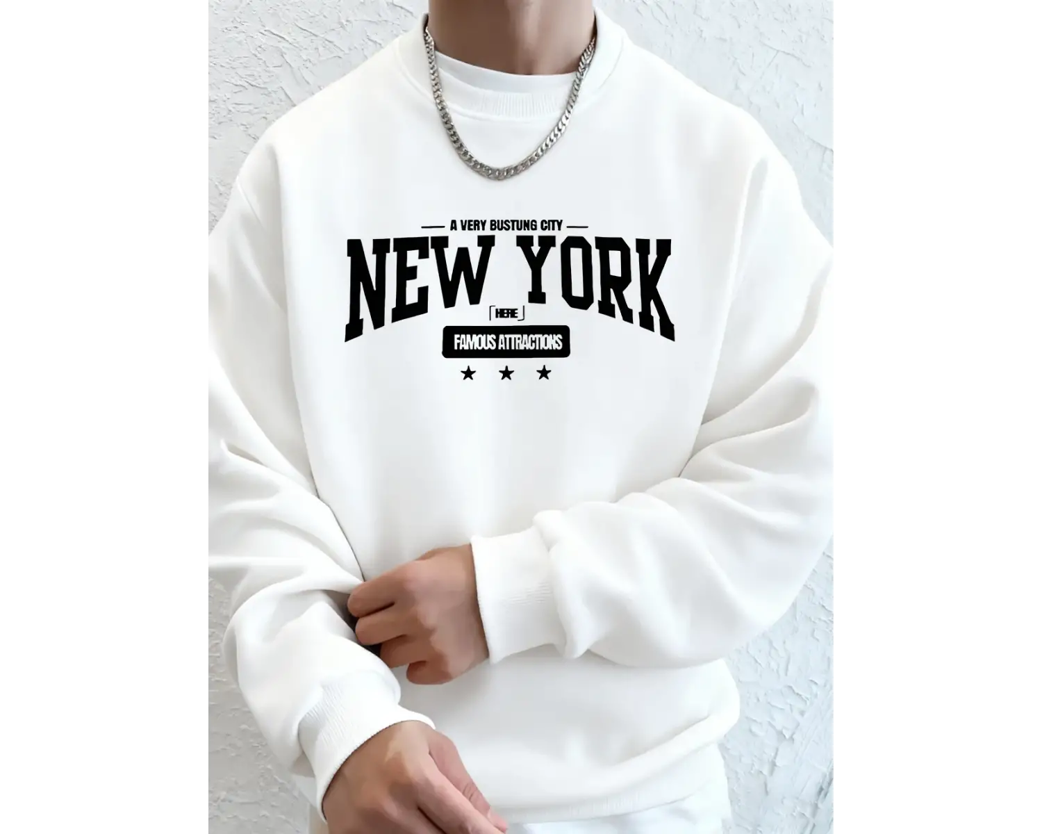 New York Bustling City Baskılı Erkek Sweatshirtleri Kışlık Oversize Kapüşonlu Spor Bisiklet Y