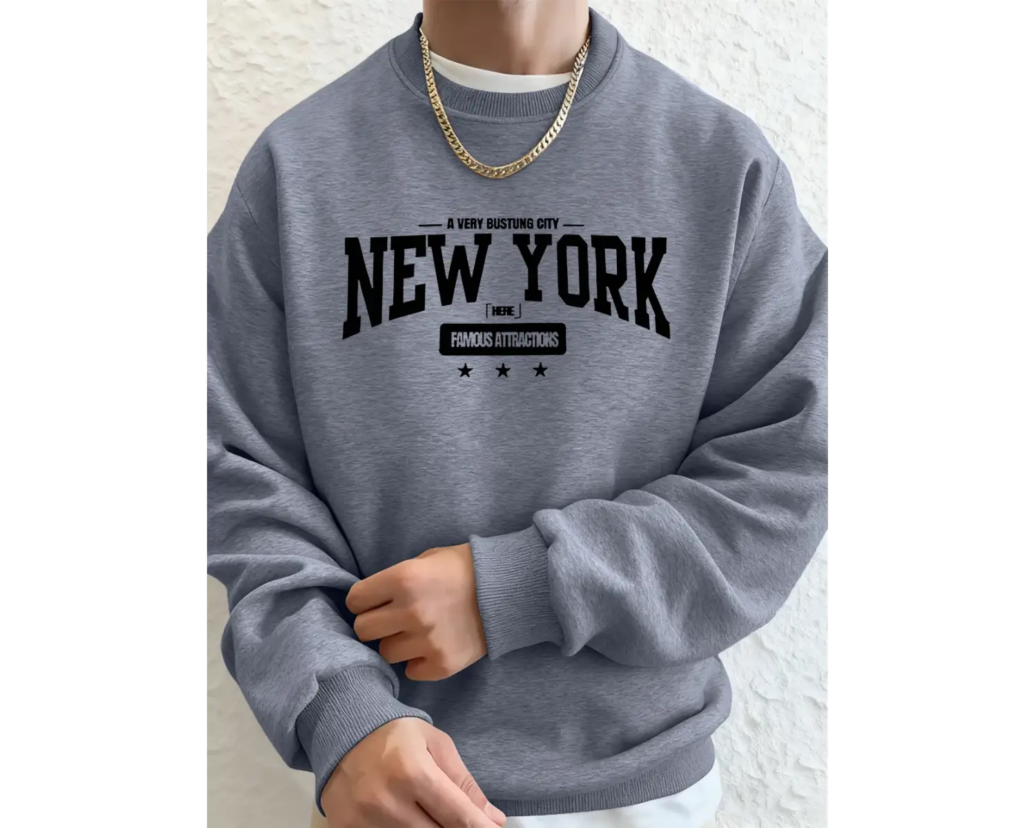 New York Bustling City Baskılı Erkek Sweatshirtleri Kışlık Oversize Kapüşonlu Spor Bisiklet Y