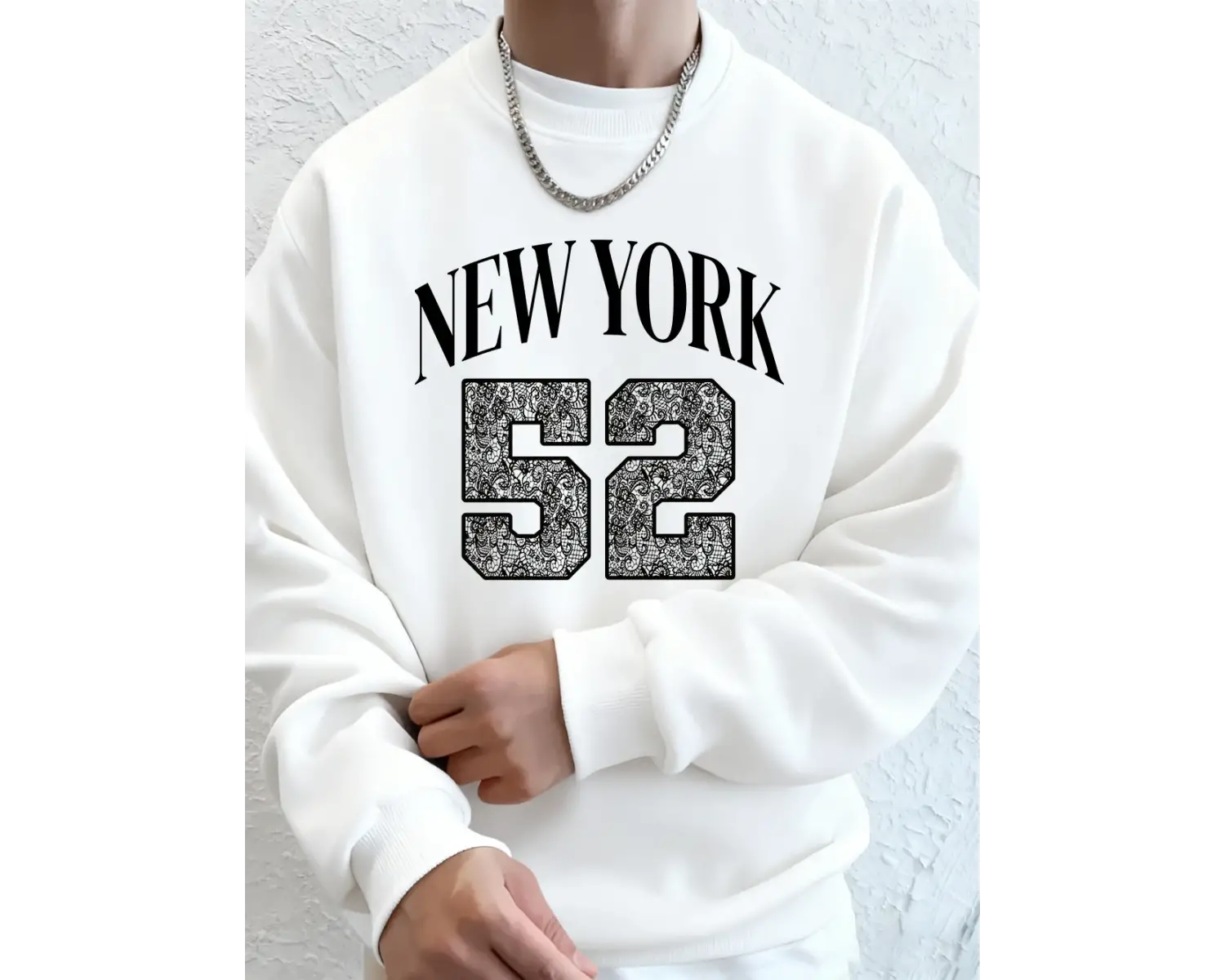 New York Sanat Mektubu 52 Baskılı Erkekler Kazak Kış Polar Sıcak Kapüşonlular Kore Gevşek Bis