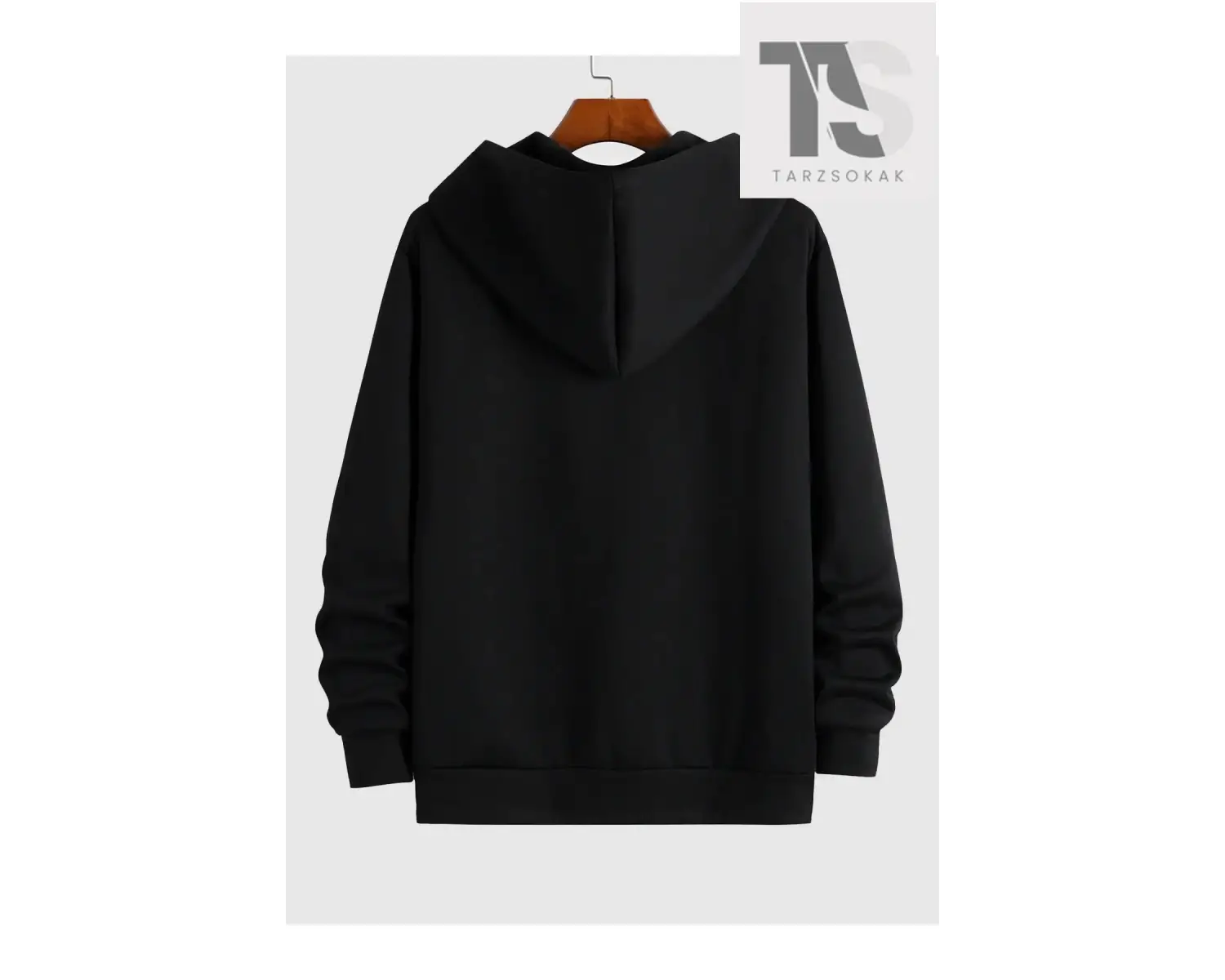 New York Yazılı Sweatshirt Fermuarlı Hırka Siyah