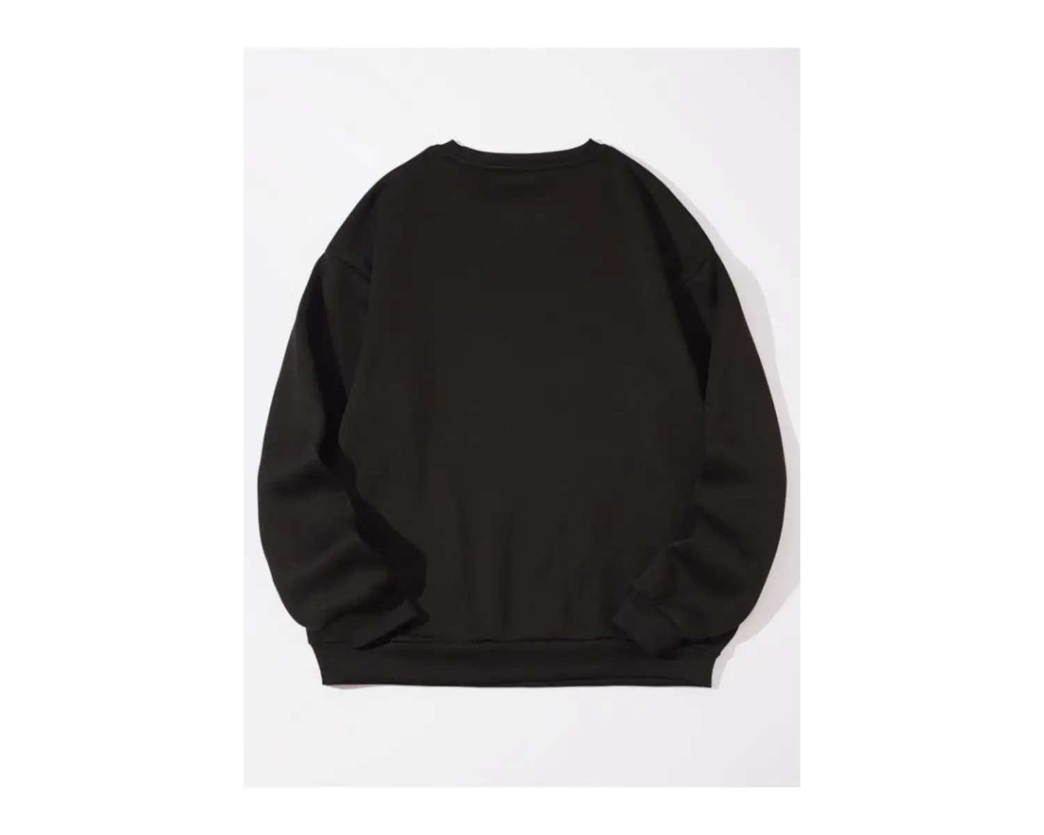 Newyork NYC Renkli Oversize Bisiklet Yaka Pamuklu Sweatshirt Siyah