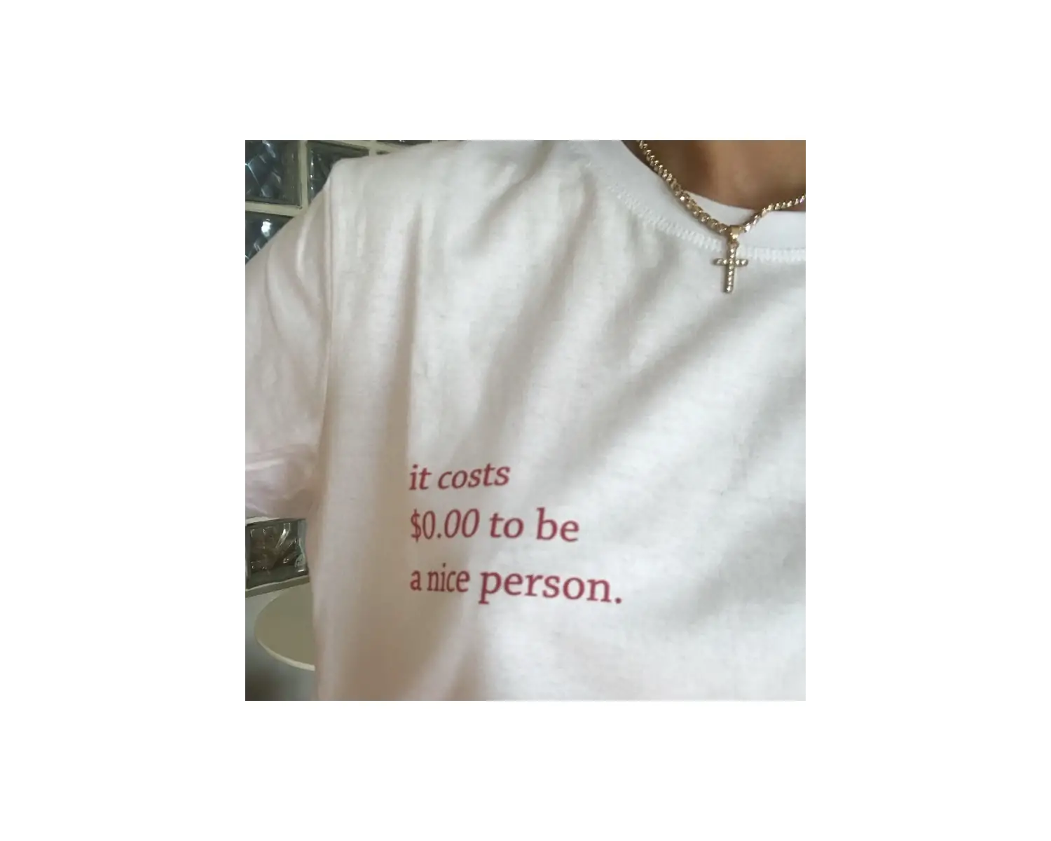 Nice Person - T-shirt - Beyaz