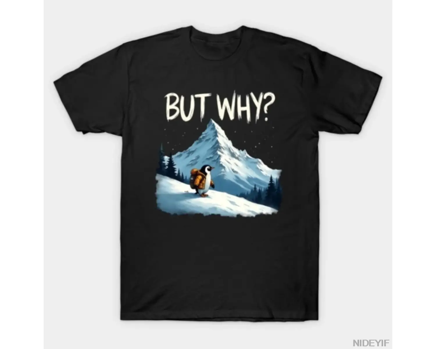 Nihilist Penguen Ama Neden Meme T-shirt Erkekler Kadınlar Için % 100% Pamuklu T Shirt Kısa Ko