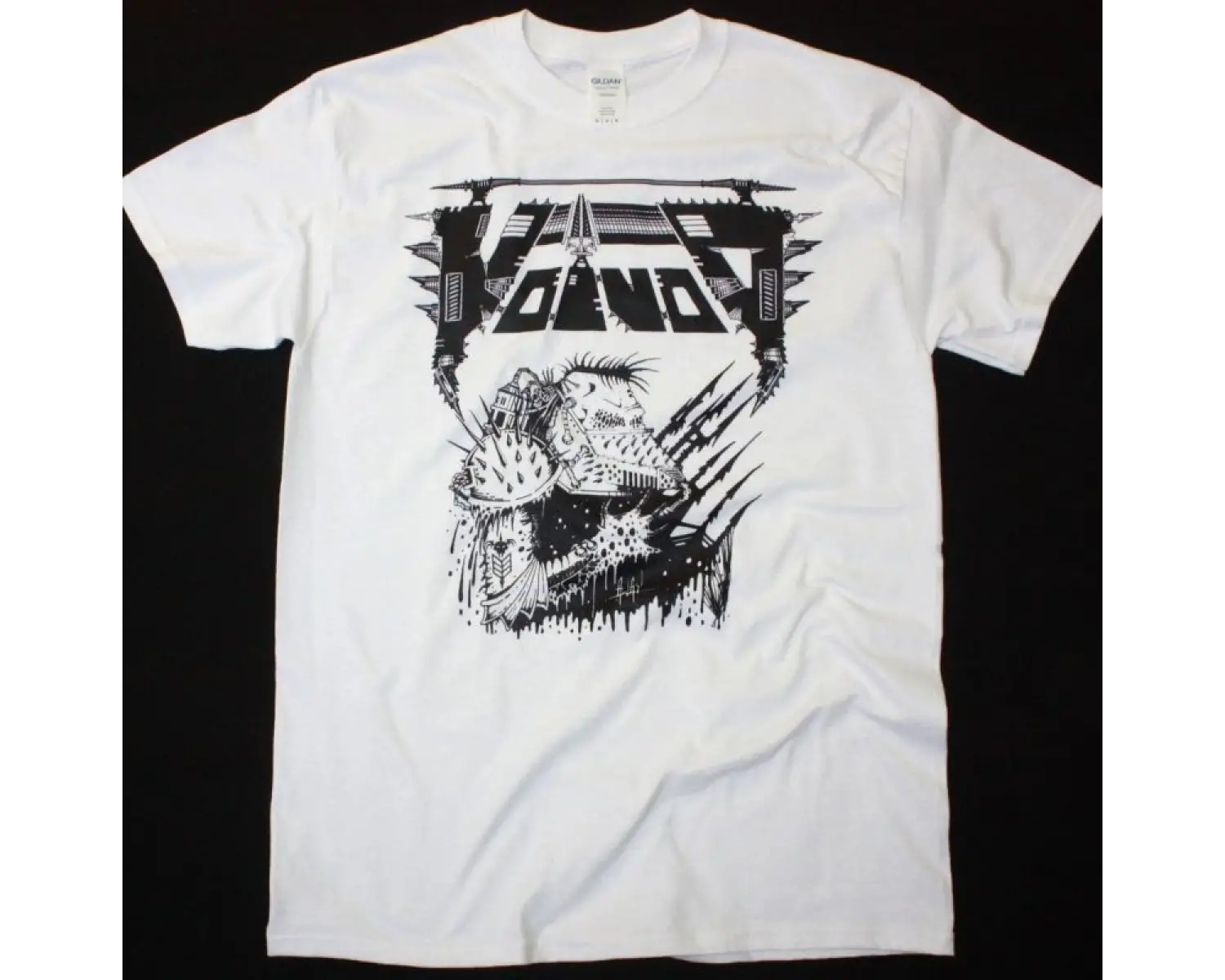 NINE INCH NAILS LOGO NEW WHITE T-SHIRT ÖN BASKILI