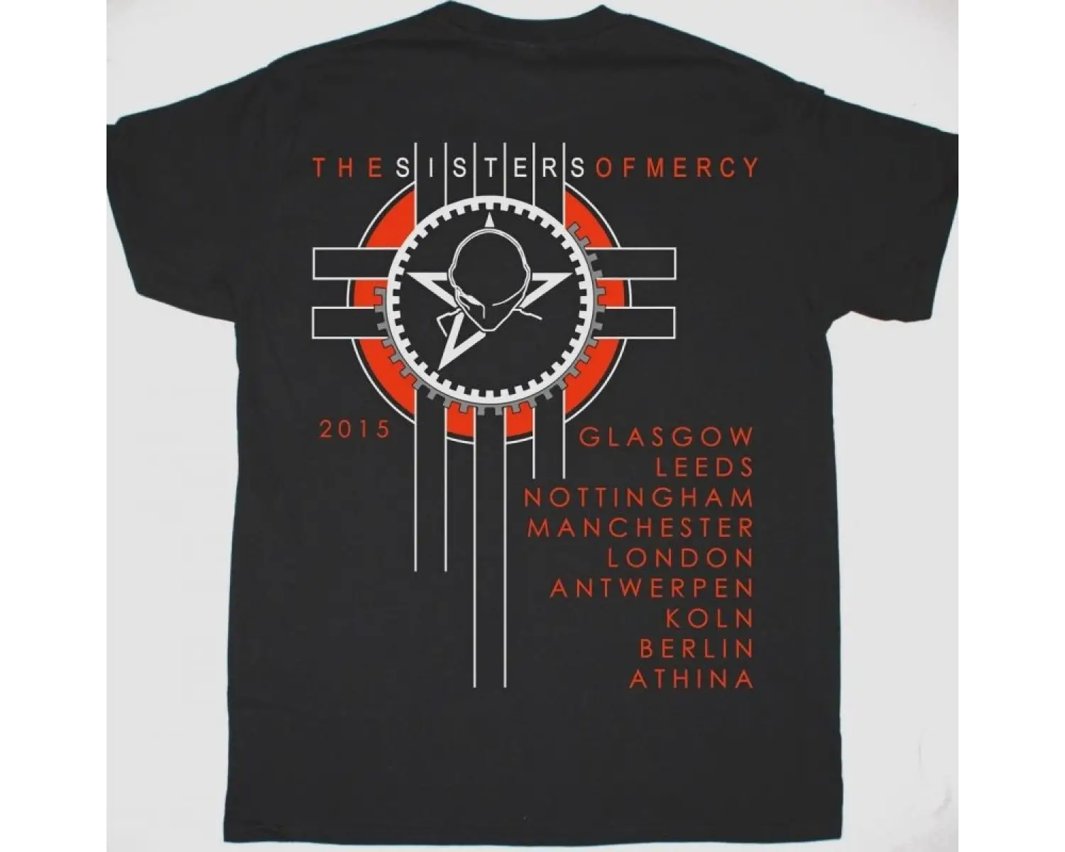 NINE INCH NAILS WITH TEETH NEW BLACK T-SHIRT ÖN VE ARAKA BASKILI