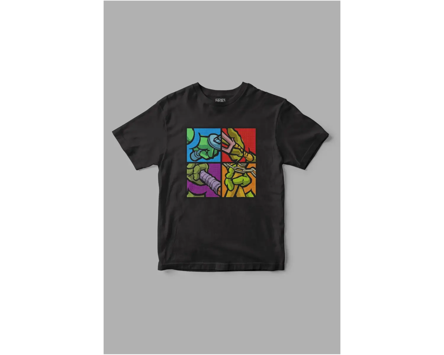 Ninja Turtles Hands Baskılı Tişört