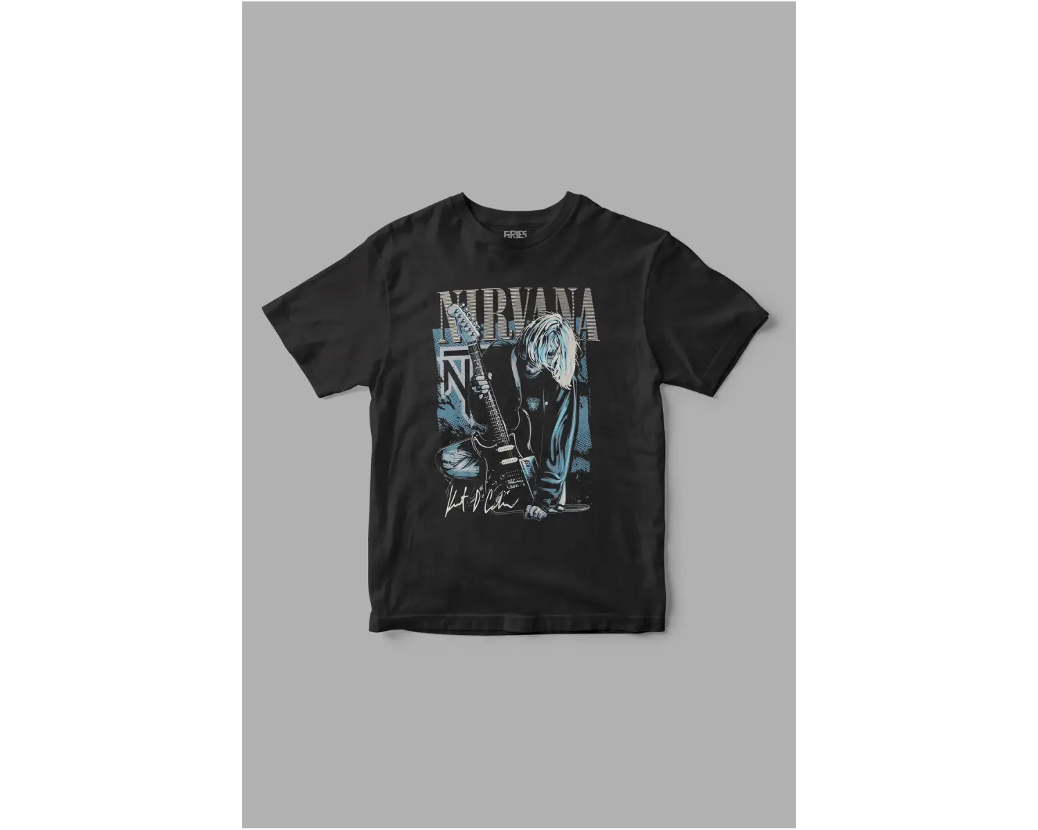 Nirvana Curt Cobain Baskılı Tişört