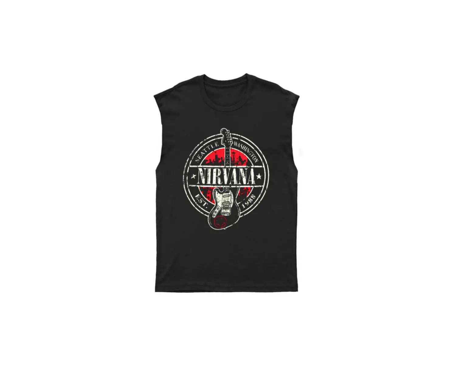 Nirvana Kesik Kol Tişört Kolsuz T-shirt Bkt5782