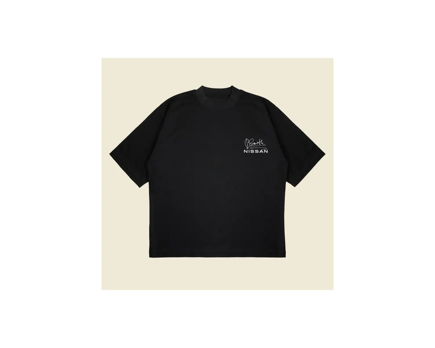 Nissan Bullet Hızlı Ve Öfkeli Baskılı Oversize Unisex Pamuklu Nefes Alan Kalın Kum