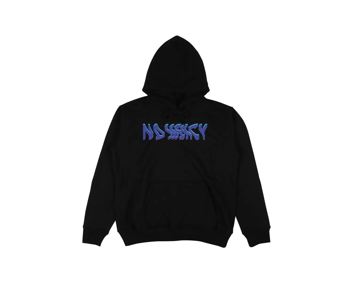 No Mercy Siyah Oversize Unisex Kapüşonlu Sweatshirt Hoodie