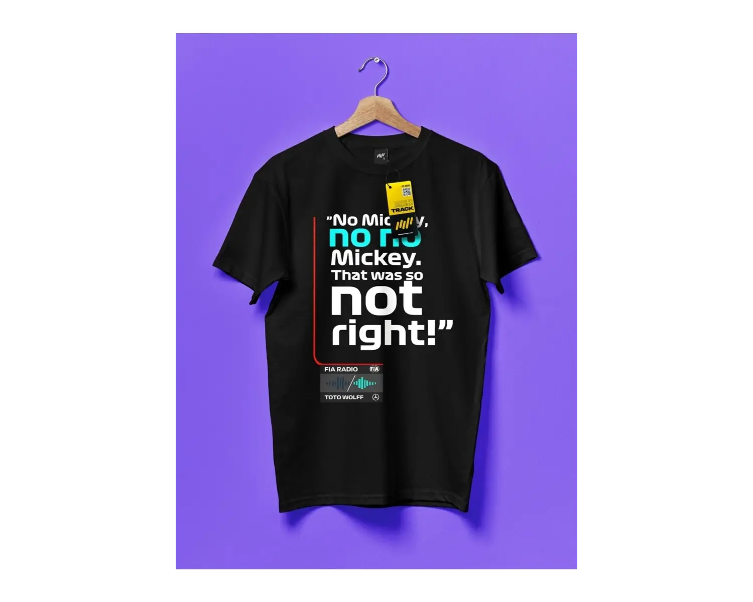 No Mickey No No Siyah T-shirt