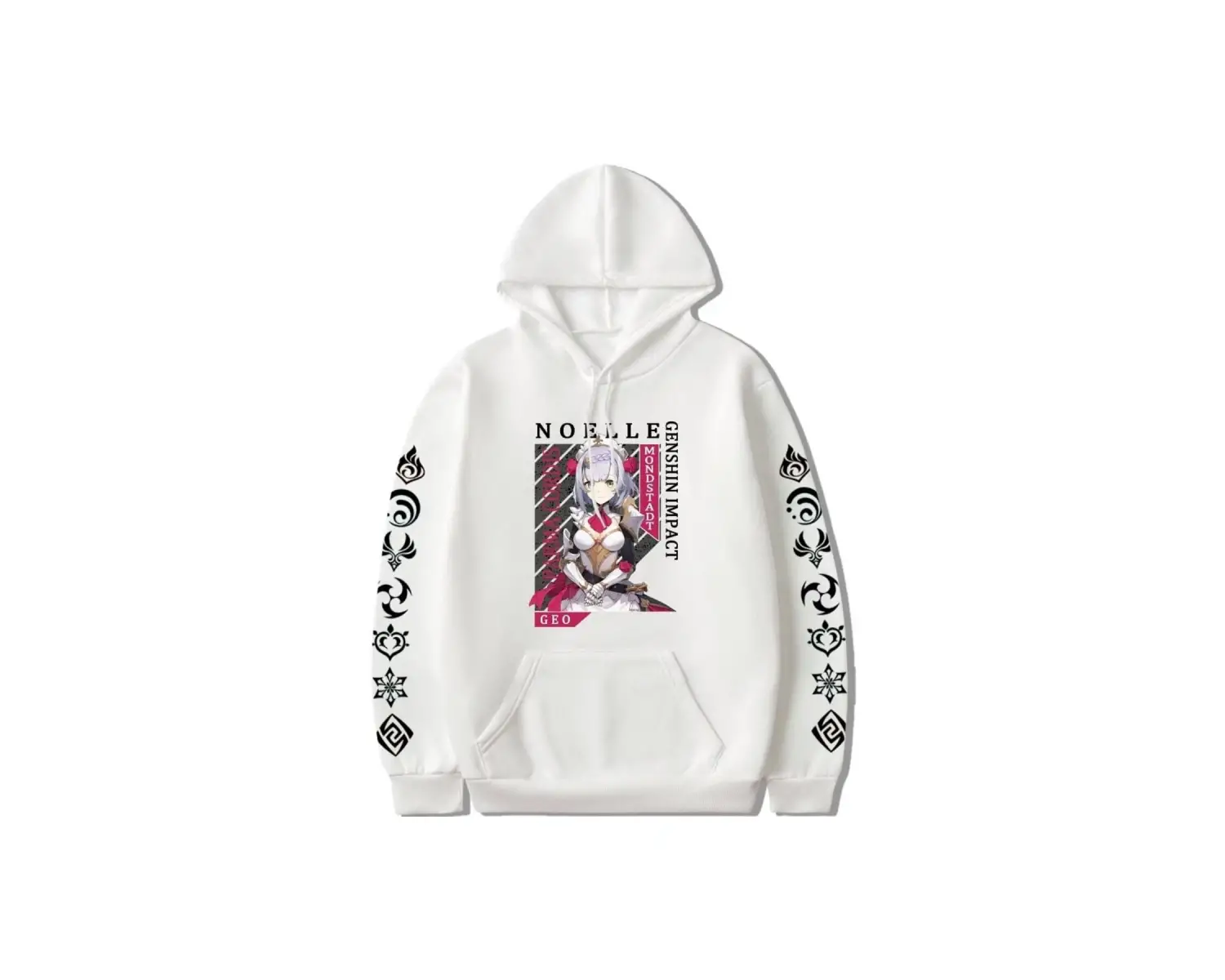 Noelle Anime Hoodie Genshin 451 14990 Siyah
