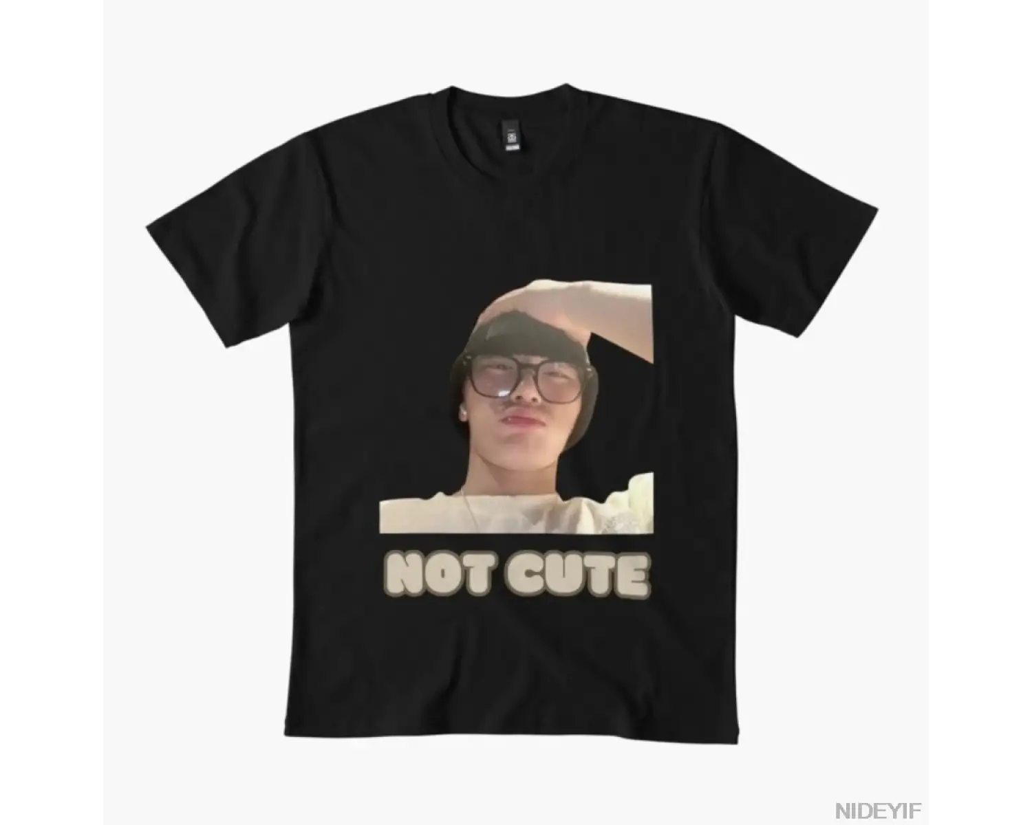 Not Cute San Meme T-shirt Erkek Kadın %100 Pamuklu Tişört Kısa Kollu Üstler 0114-2