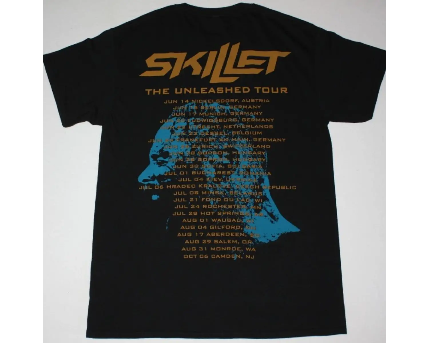 OF MICE & MEN RAIN GIRL NEW BLACK T-SHIRT ÖN VE ARAKA BASKILI
