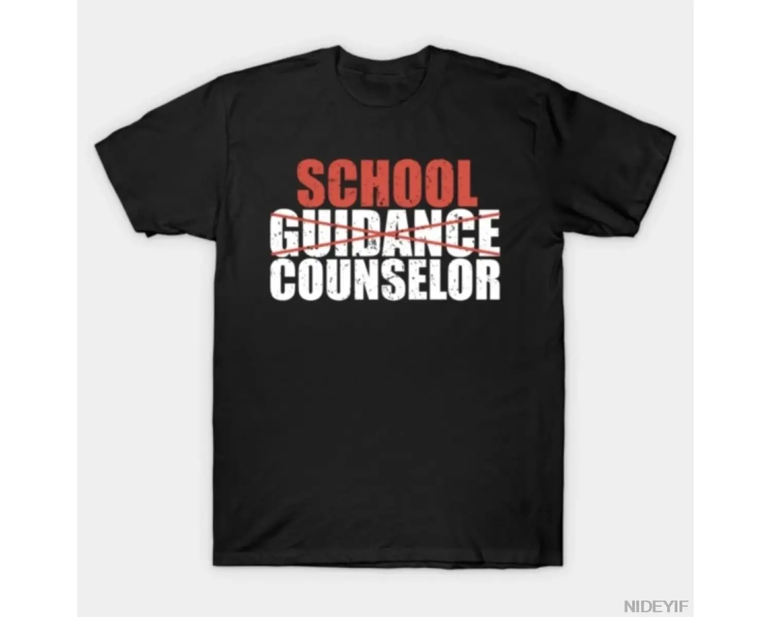 Okul Rehberlik Danışmanı Erkek Kadın Tişörtü %100 Pamuklu Tişörtler Kısa Kollu Üstler 0123-3