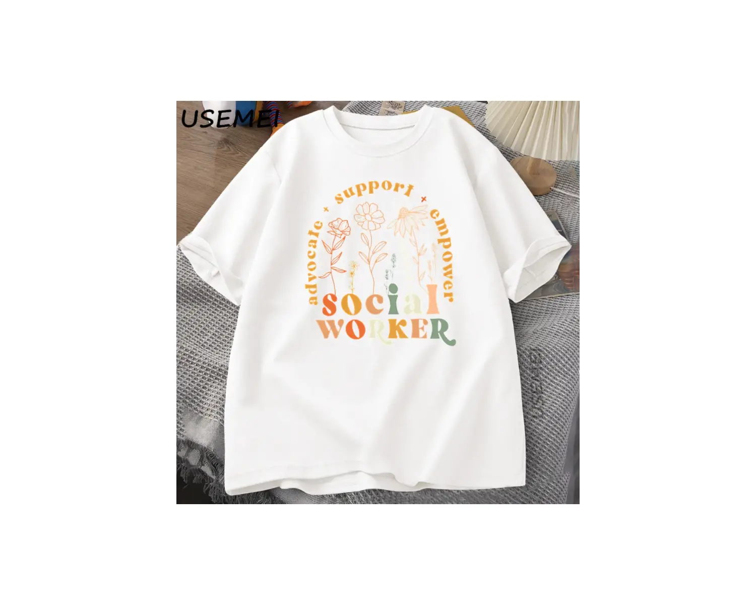 Okul Sosyal Görevlisi TRetro Sosyal Çalışma Tshirt Erkekler Kadınlar için Rahat Gevşe 2852