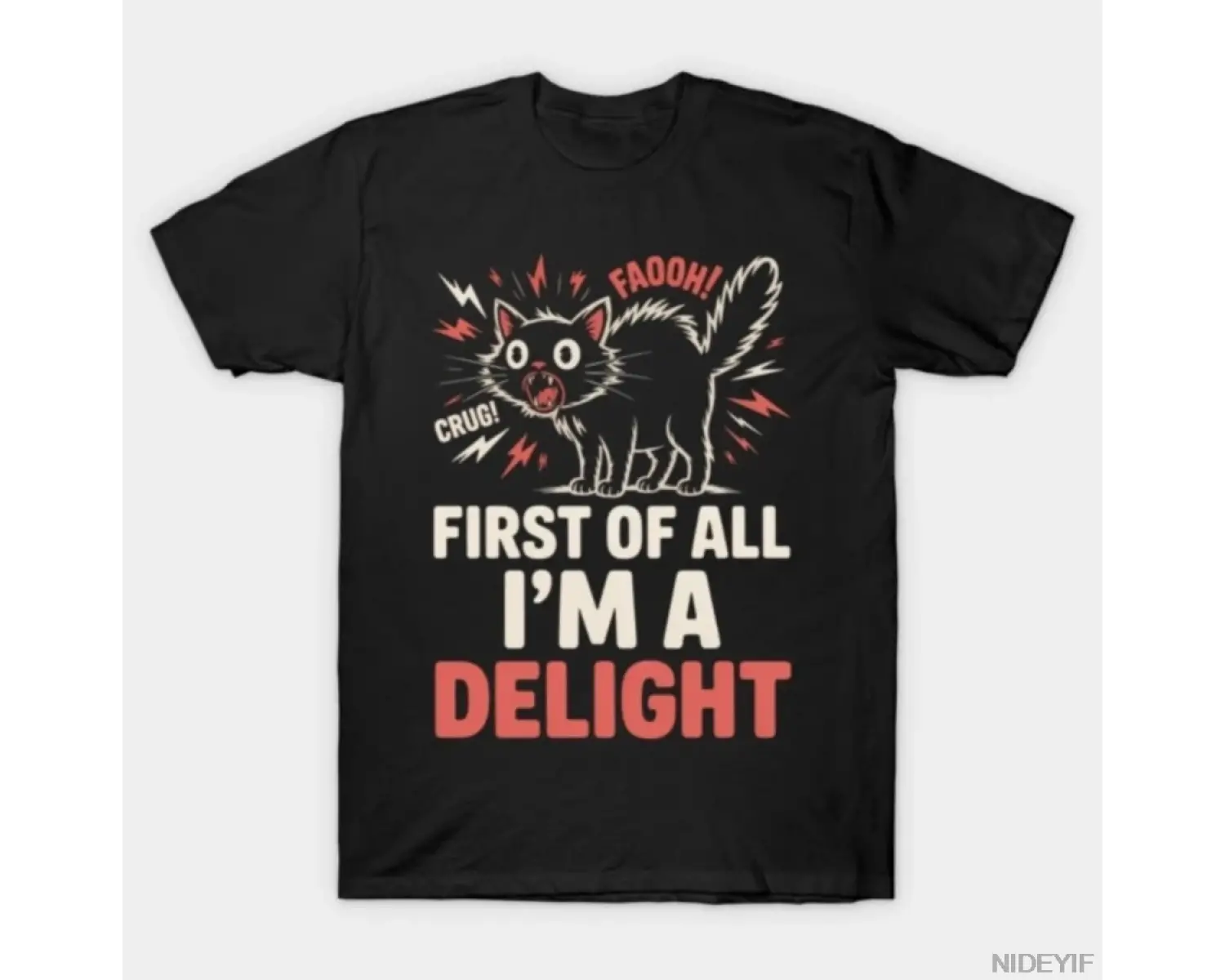 Önce Hepsiyle Birlikte Bir Eğlenceli Komik Kızgın Opossum Mizahlı Erkek Kadın Tişörtü %100 Pa