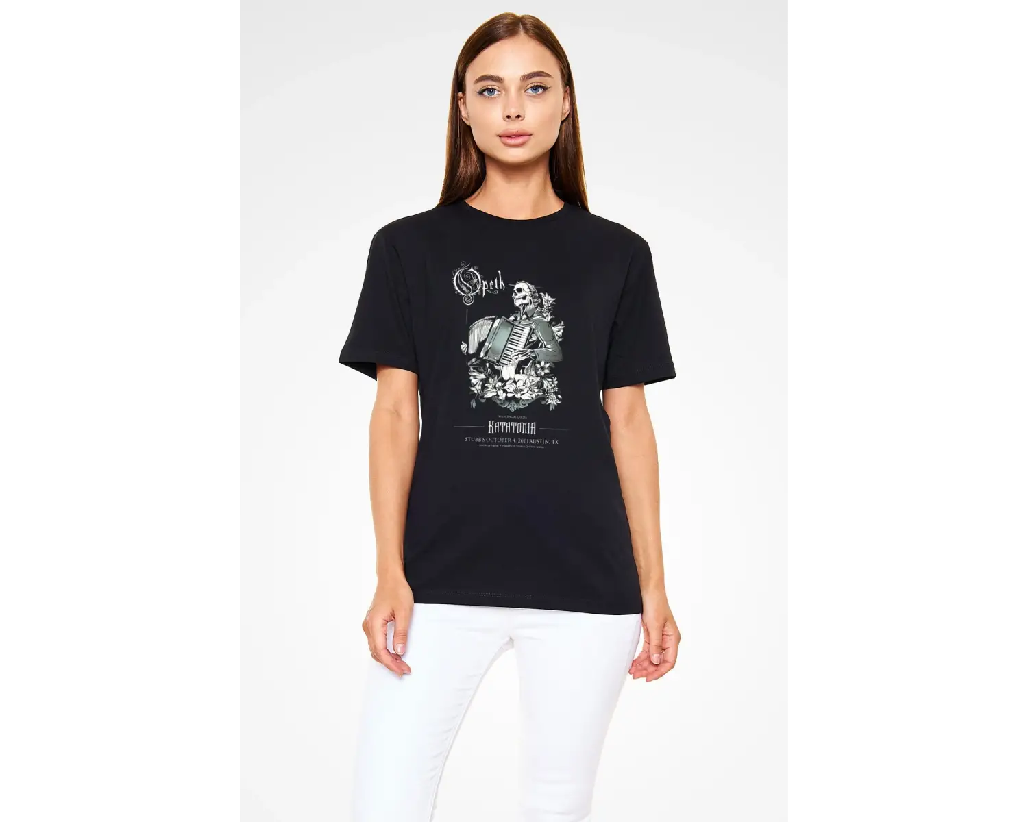 Opeth Baskılı Unisex Beyaz Tişört