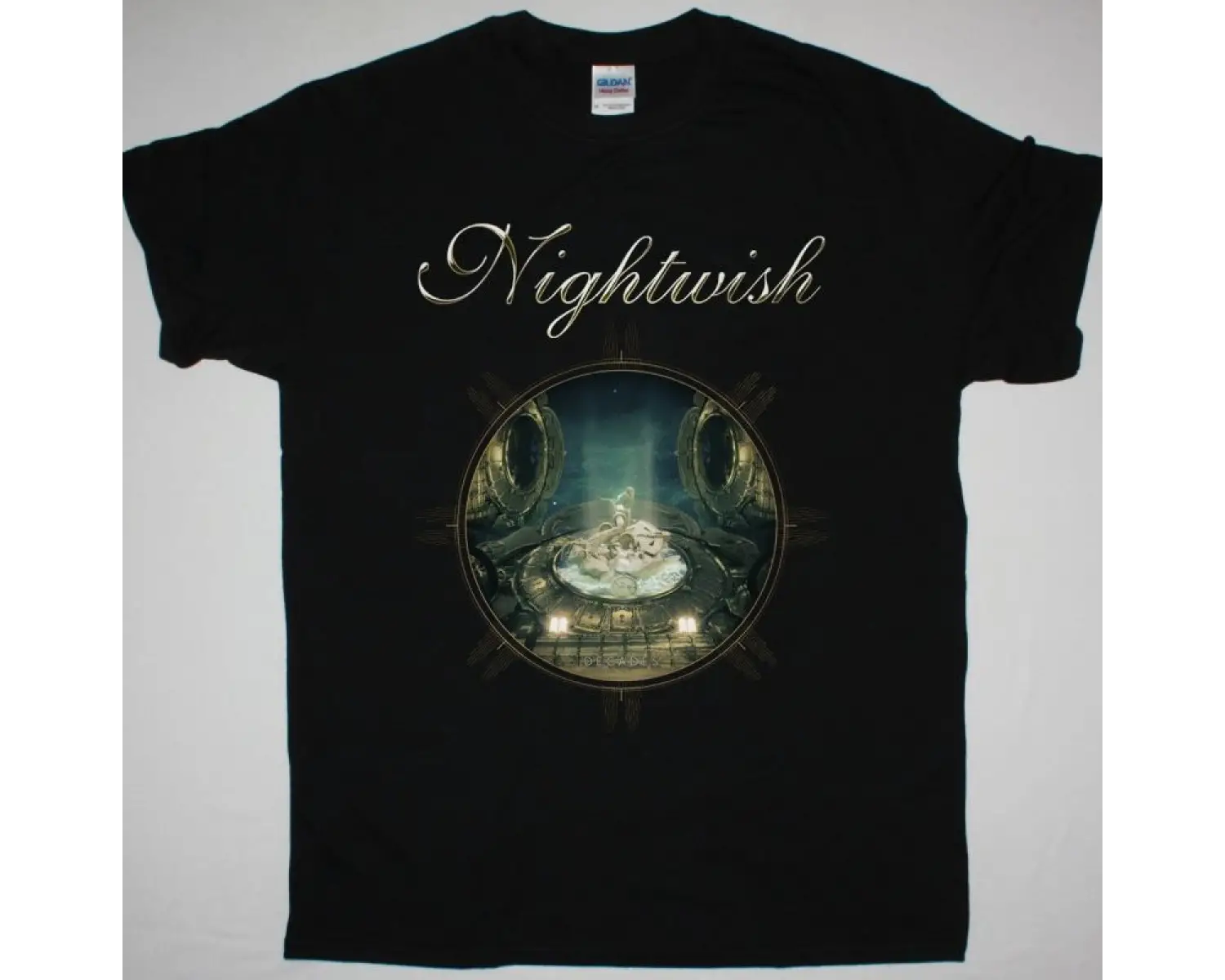 OPETH LOGO NEW BLACK T-SHIRT ÖN VE ARAKA BASKILI