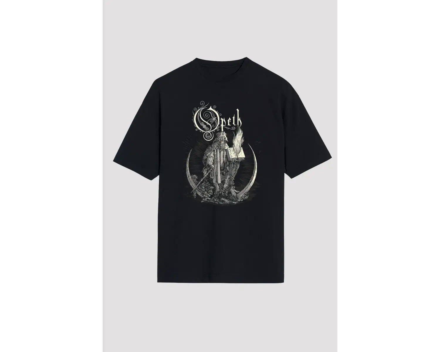 Opeth Siyah Unisex Oversize Tişört T-shirt