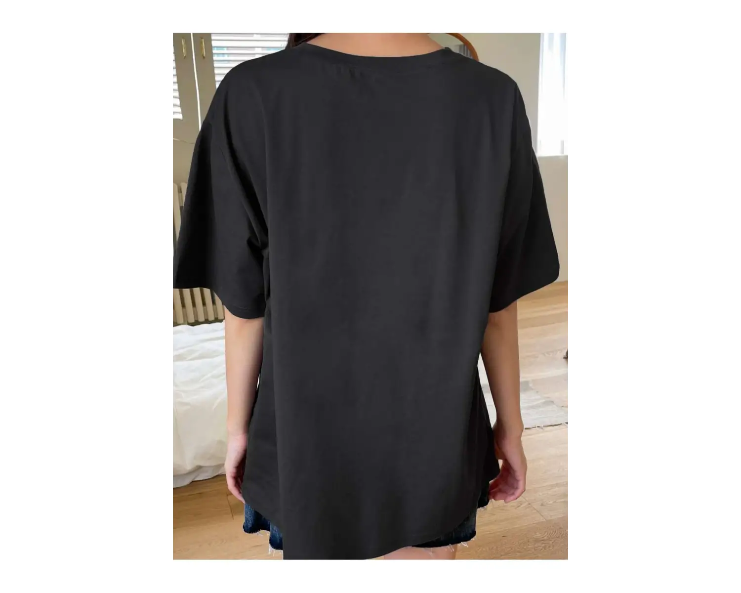 Ördek Nakışlı Damla Omuz Tişört