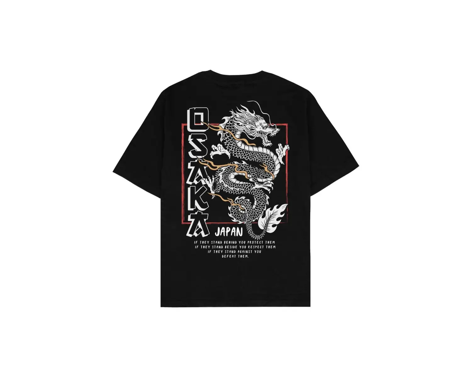 Osaka Siyah Oversize Unisex T-shirt