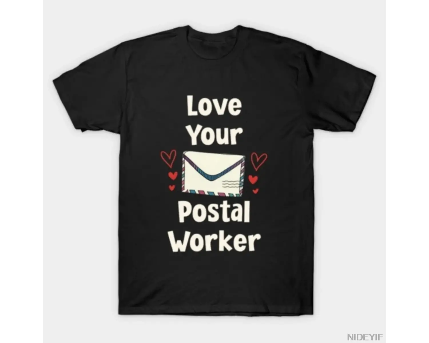 Outfit Love Your Postal Worker Komik Paket Teslimatçısı Erkekler Kadınlar Için T-shirt % 100%