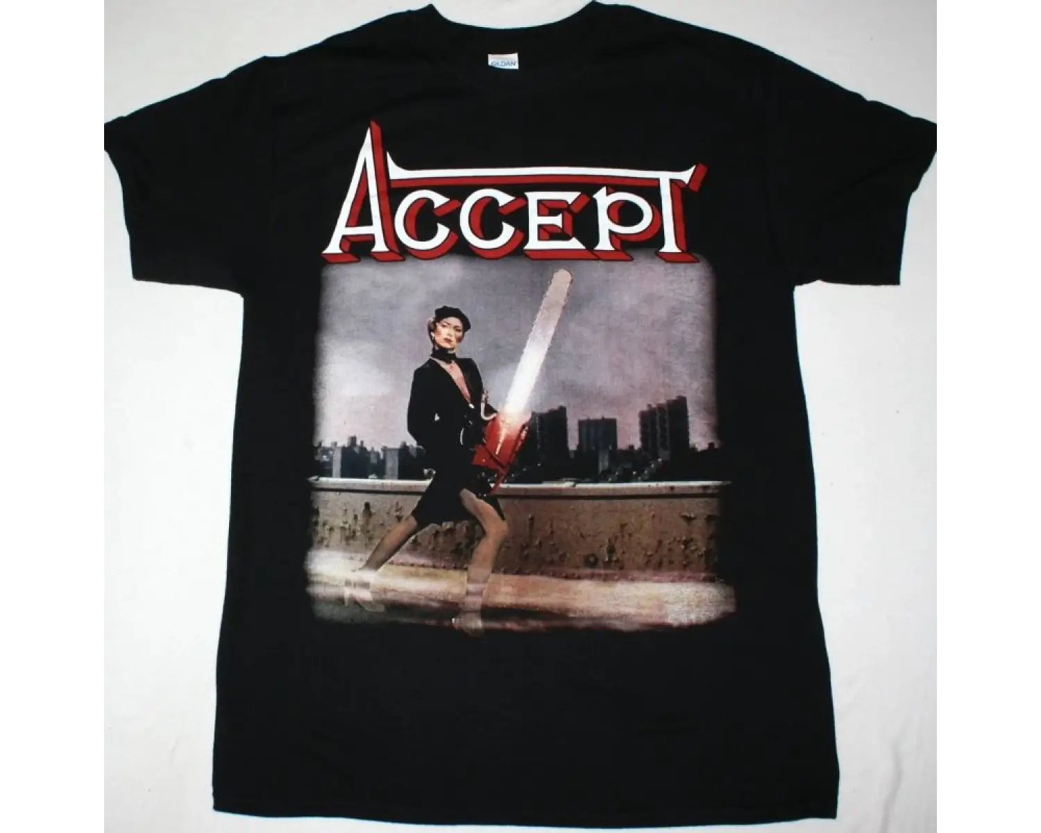 OVERKILL FEEL THE FIRE 1985 NEW BLACK T SHIRT ÖN BASKILI