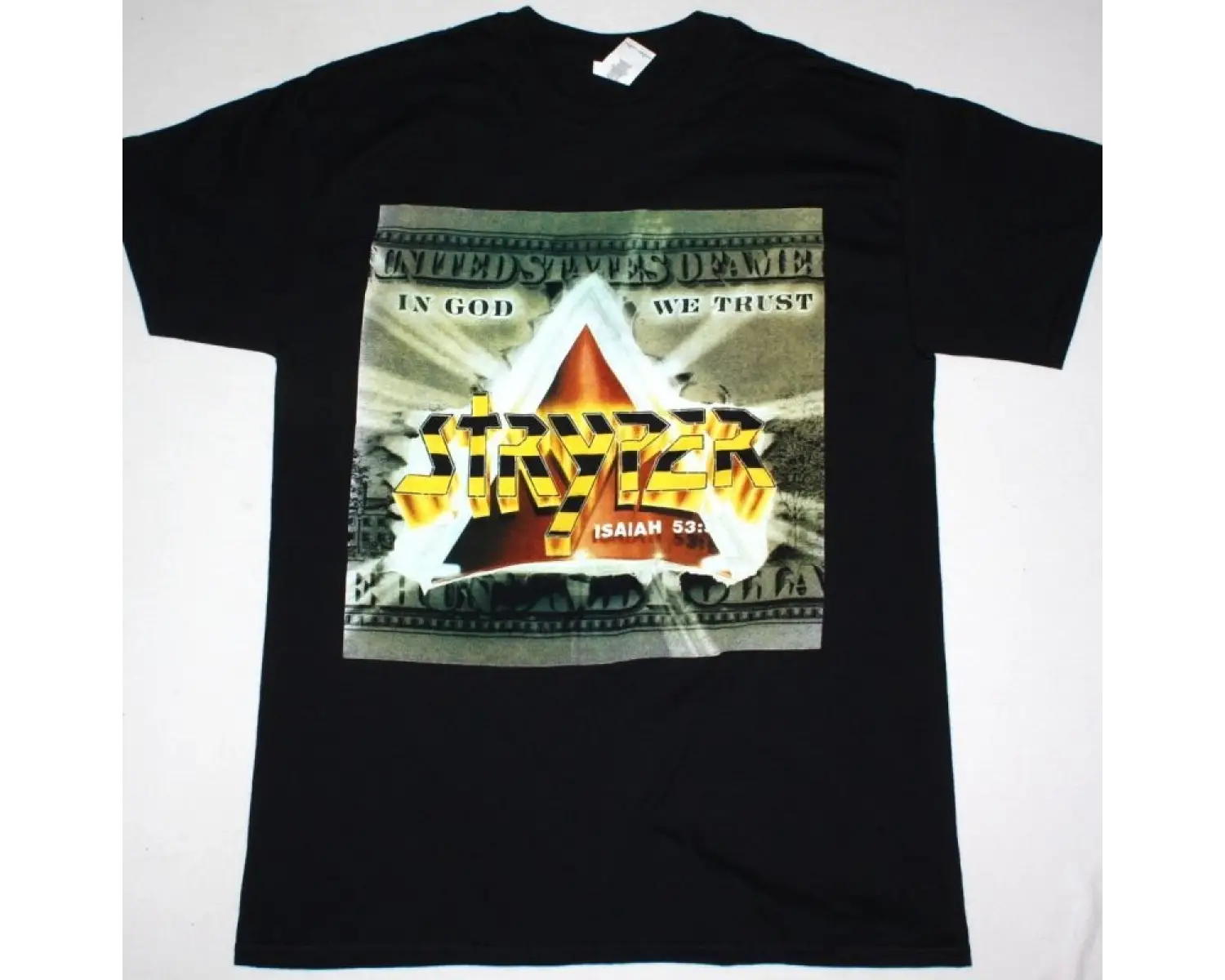OVERKILL POWER IN BLACK NEW BLACK T SHIRT ÖN VE ARAKA BASKILI