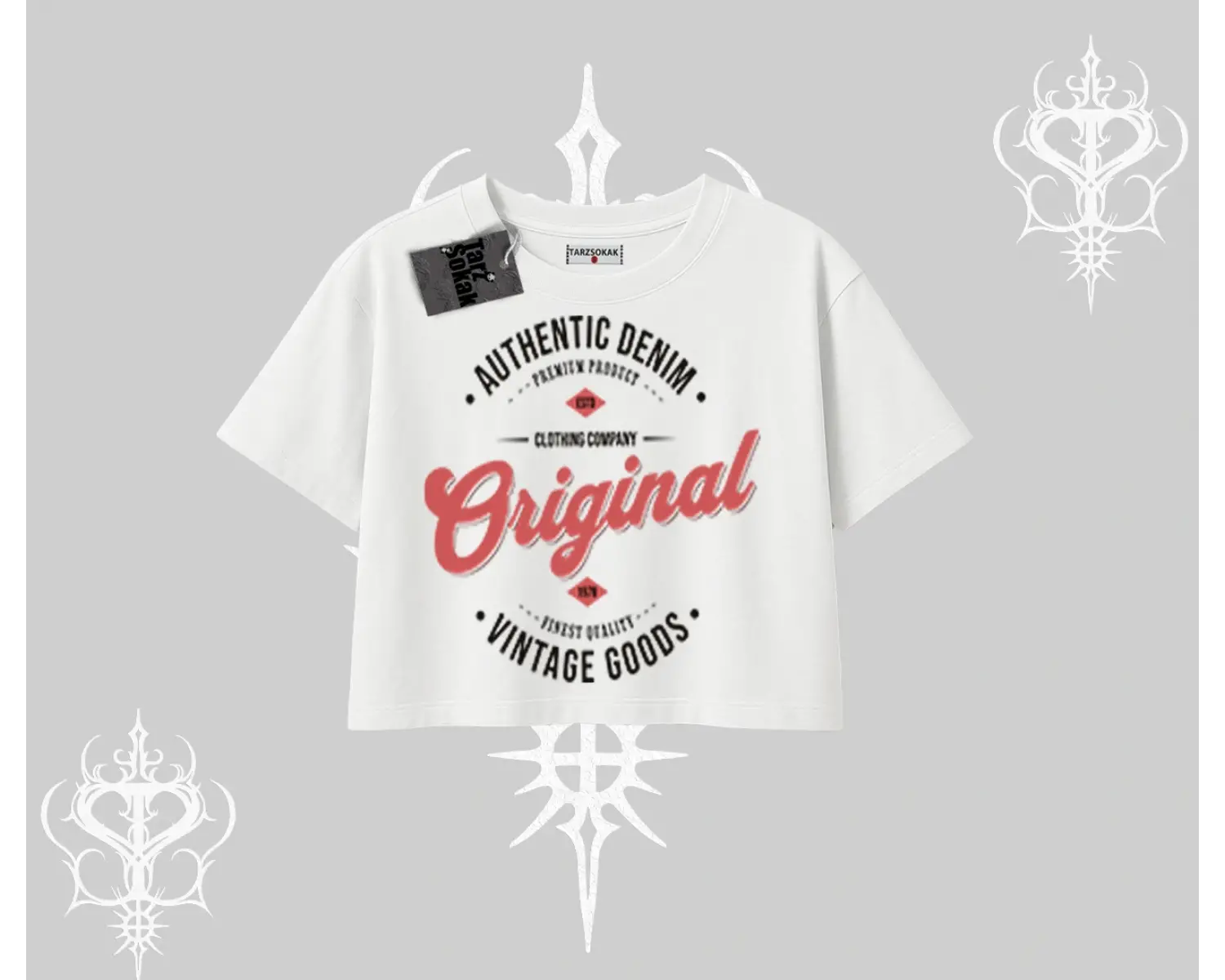 Oversize Crop Tshirt Authentic Denim Original