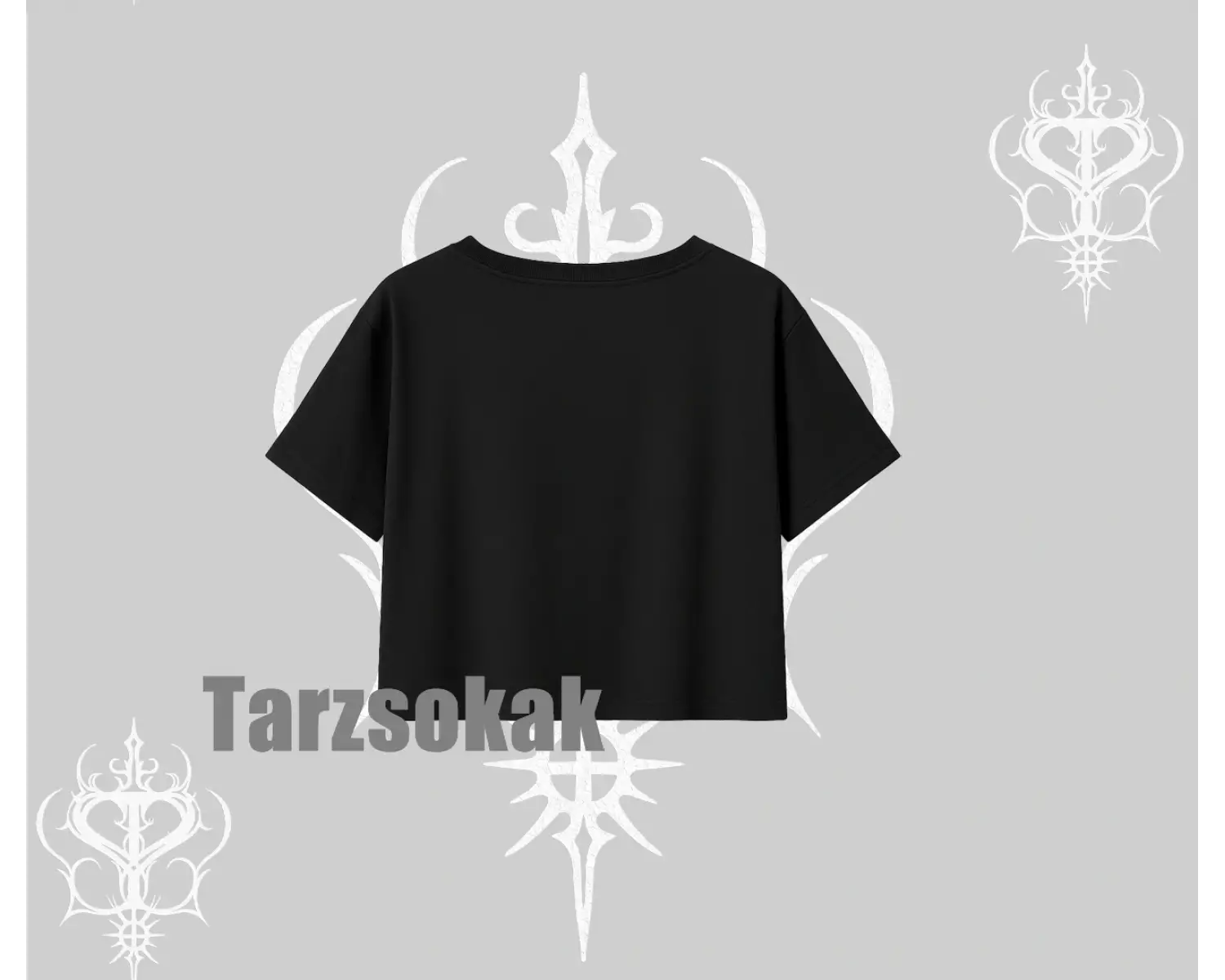 Oversize Crop Tshirt Cute Anime Gamer Girl Baskılı