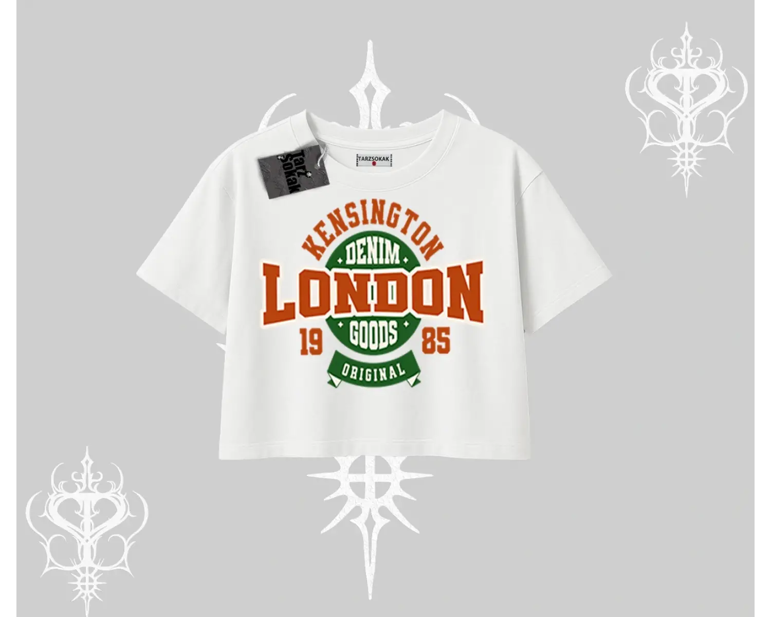 Oversize Crop Tshirt London Denim 1985