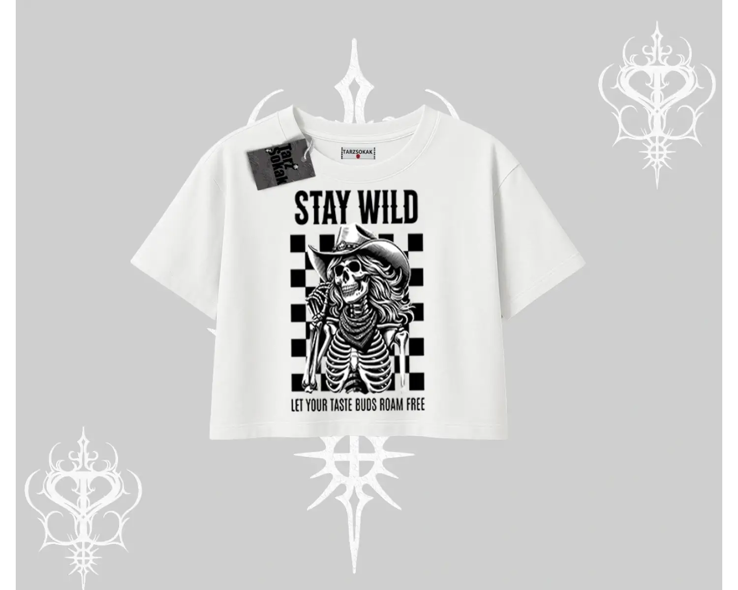 Oversize Crop Tshirt Stay Wild Rock Spirit Urban Riot
