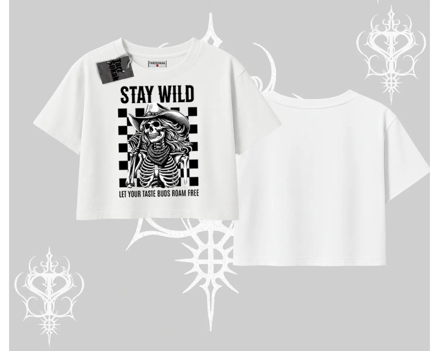 Oversize Crop Tshirt Stay Wild Rock Spirit Urban Riot