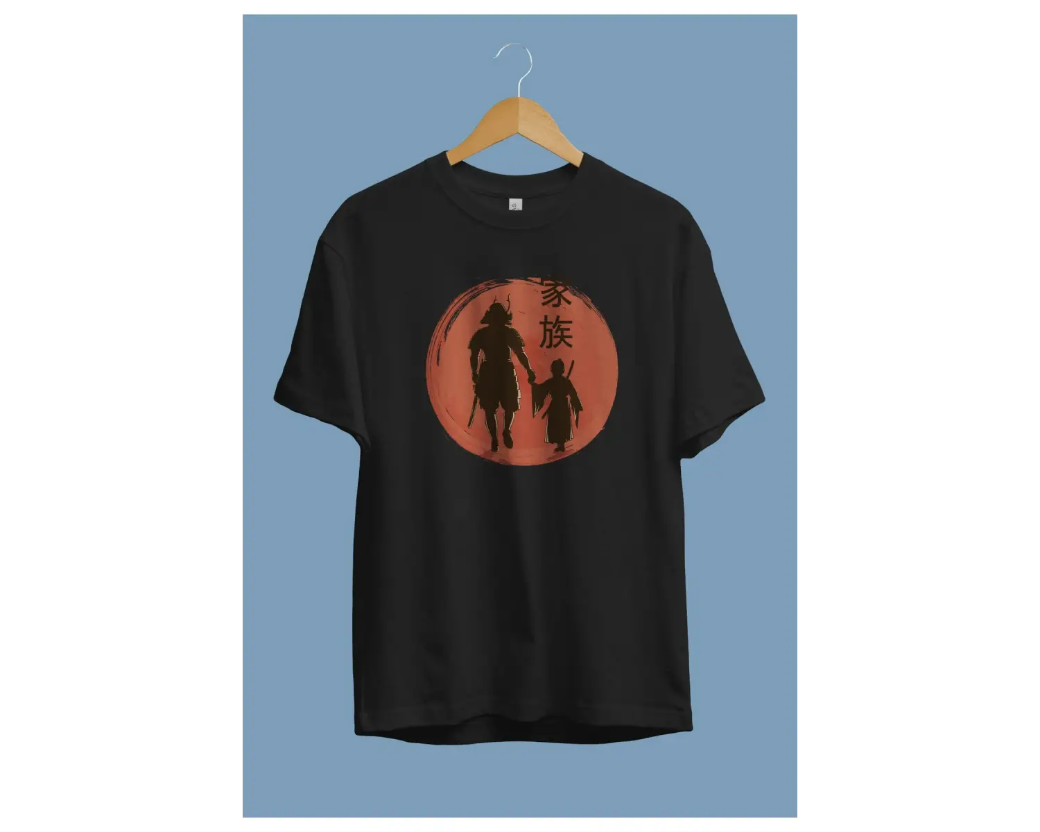 Oversize Japon Katana Samuray Usta Ögretmen Ögrenci Tasarım Baskılı Unisex Tişört