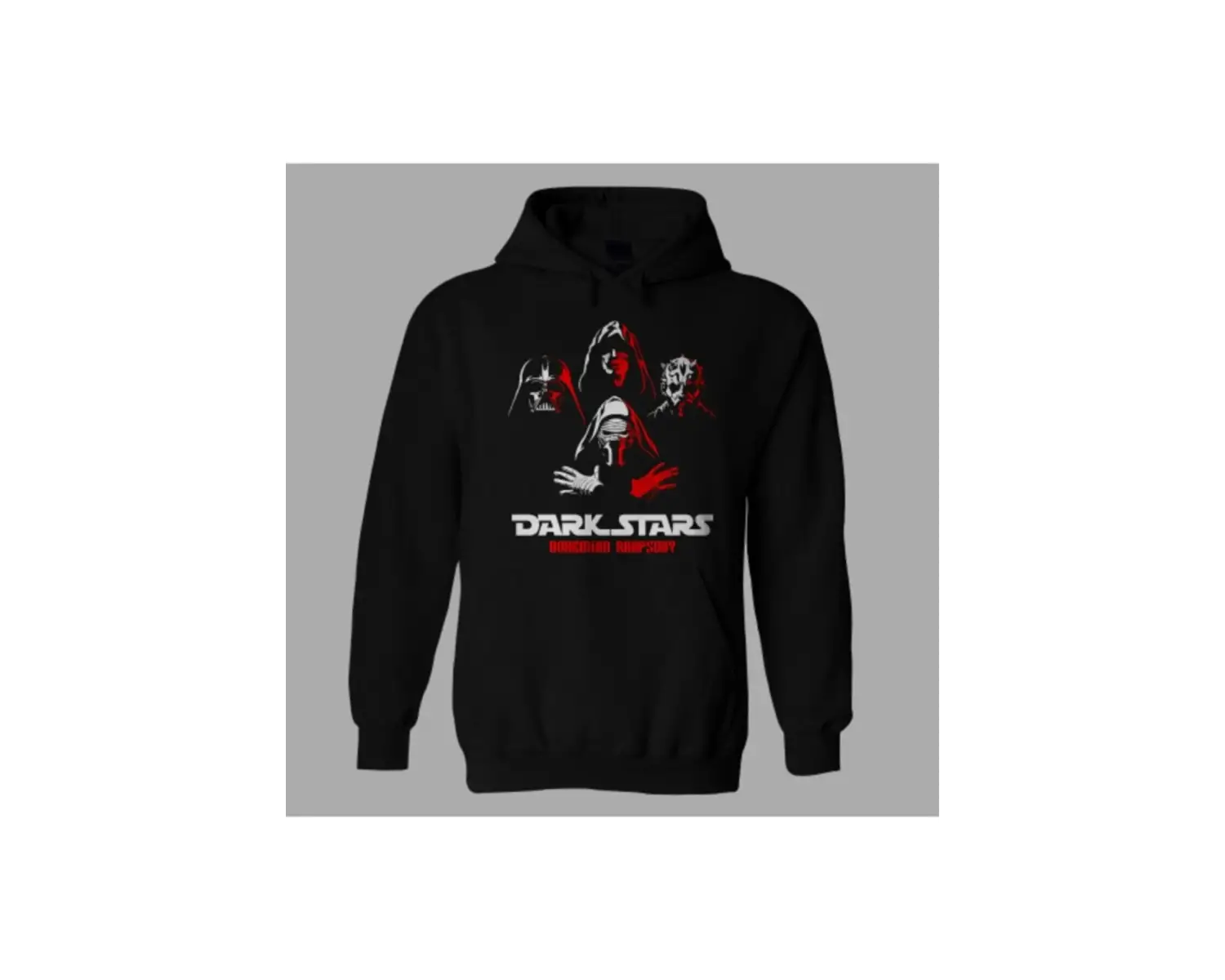 Oversize Siyah Star Wars Dark Stars Hoodie