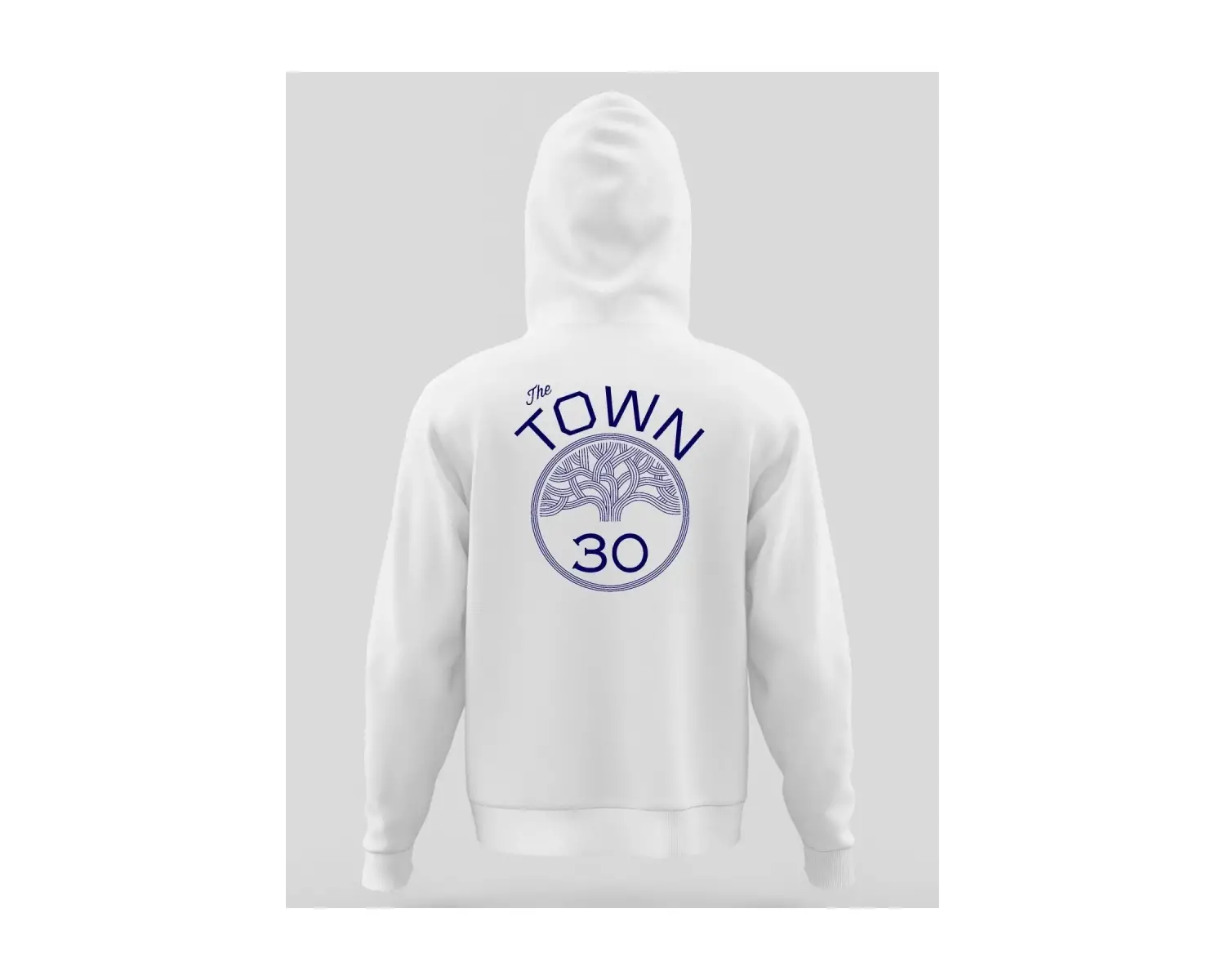 Oversize The Town Curry Kapüşönlu Hoodie Beyaz