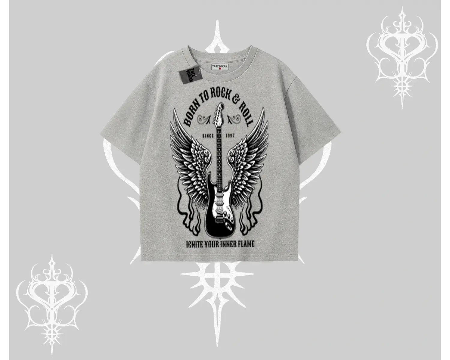 Oversize Tshirt Born to Rock Eternal Flame Legacy