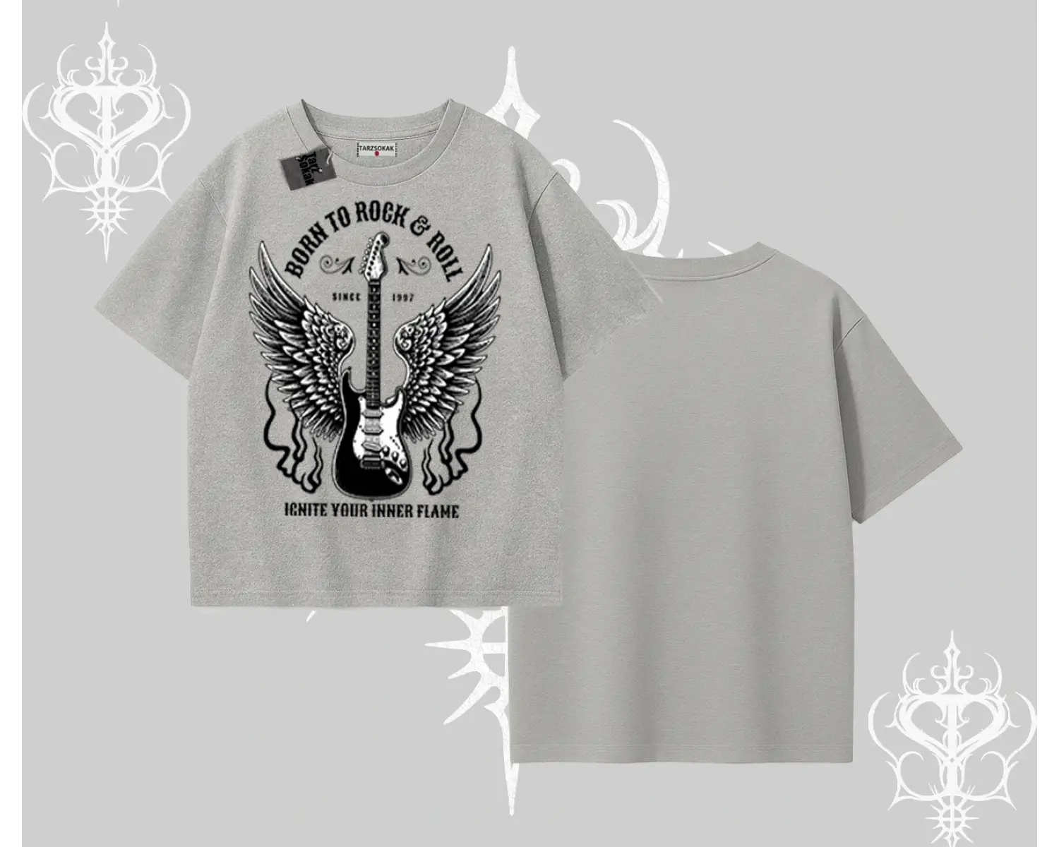 Oversize Tshirt Born to Rock Eternal Flame Legacy