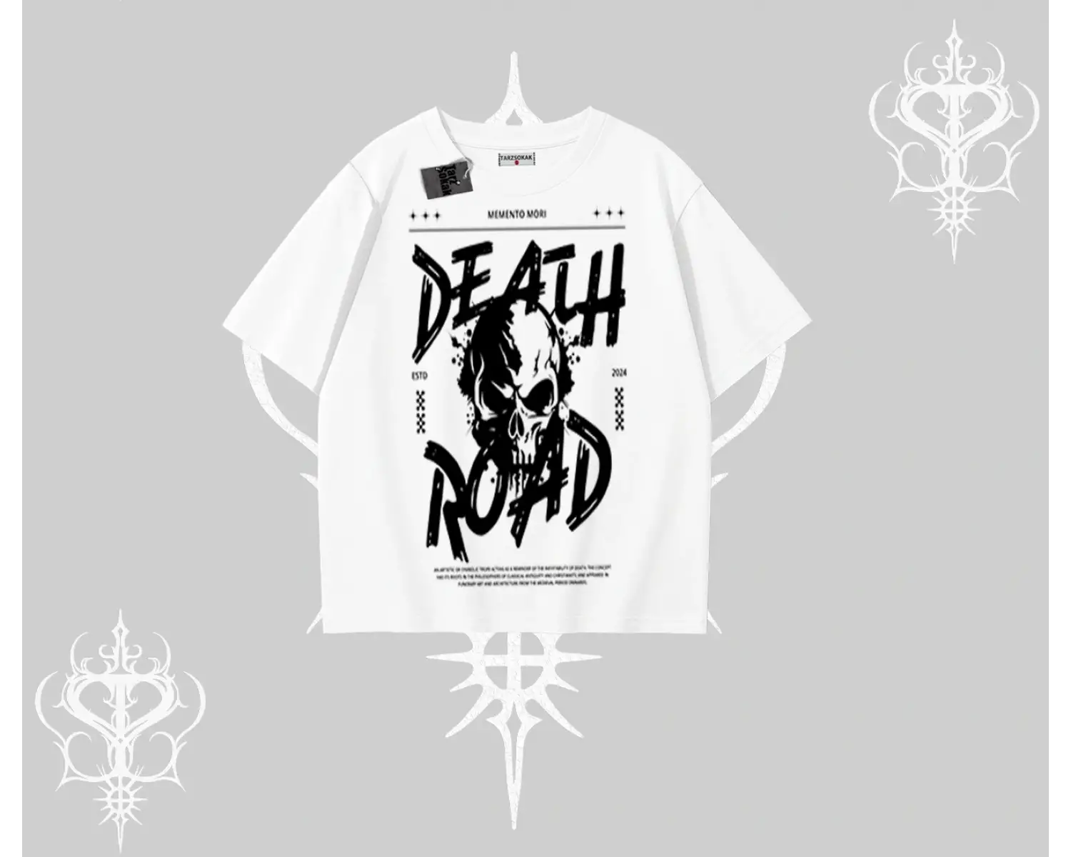 Oversize Tshirt Death Road Memento Mori Street Manifest