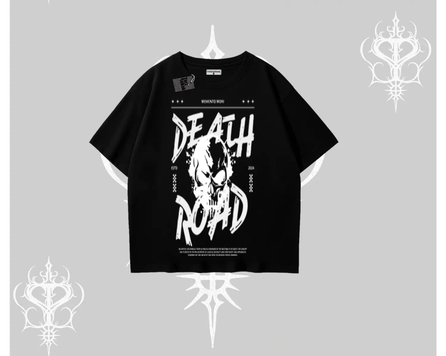 Oversize Tshirt Death Road Memento Mori Street Manifest