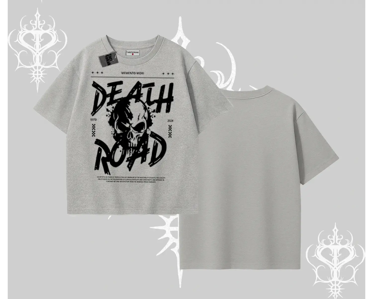Oversize Tshirt Death Road Memento Mori Street Manifest