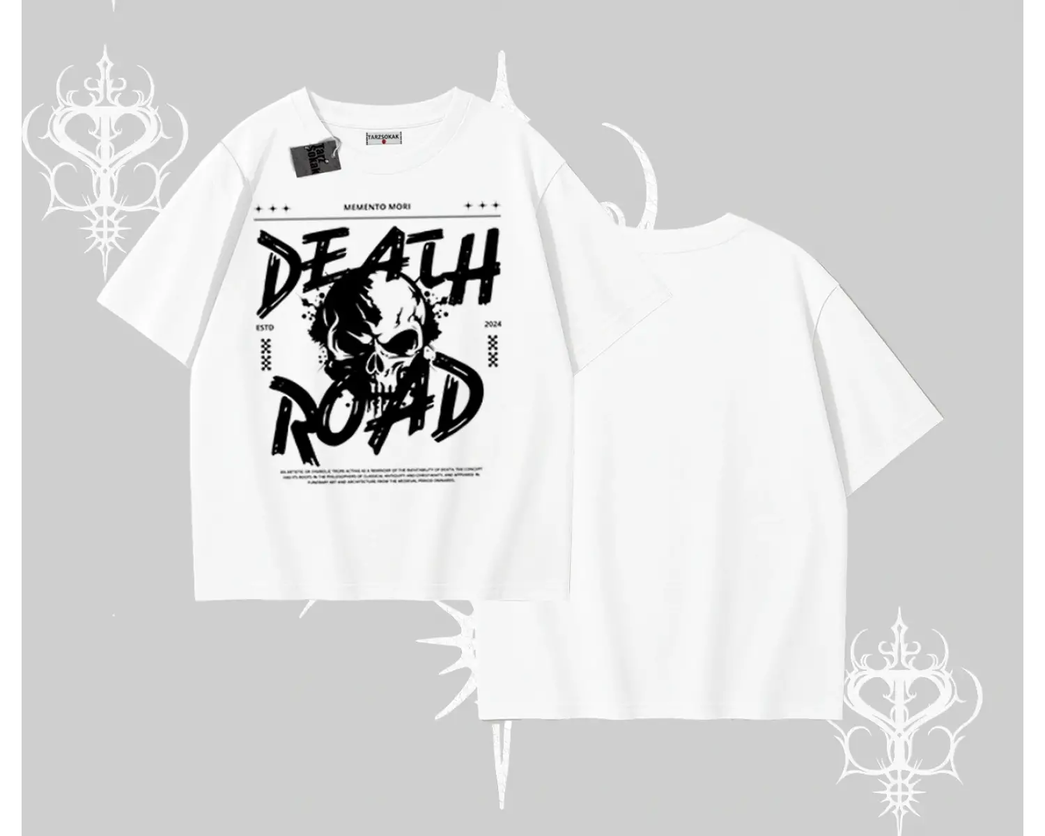 Oversize Tshirt Death Road Memento Mori Street Manifest