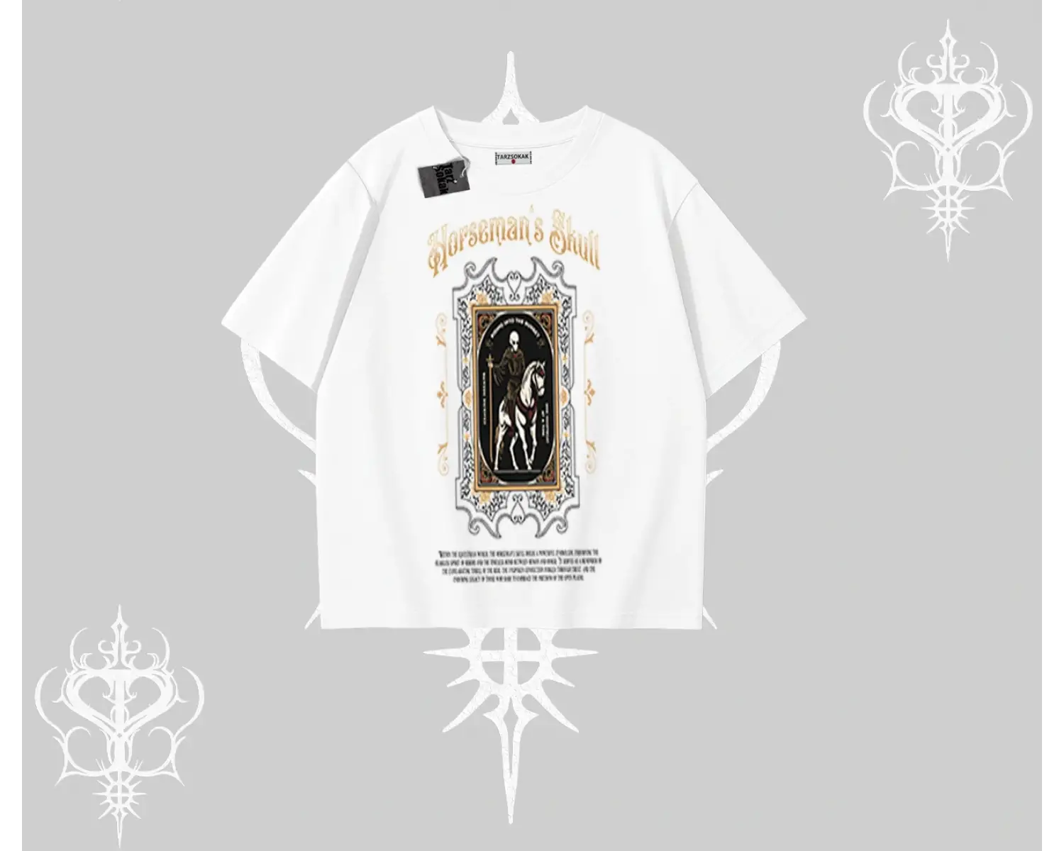 Oversize Tshirt Horseman’s Skull Dark Relic Street Legacy