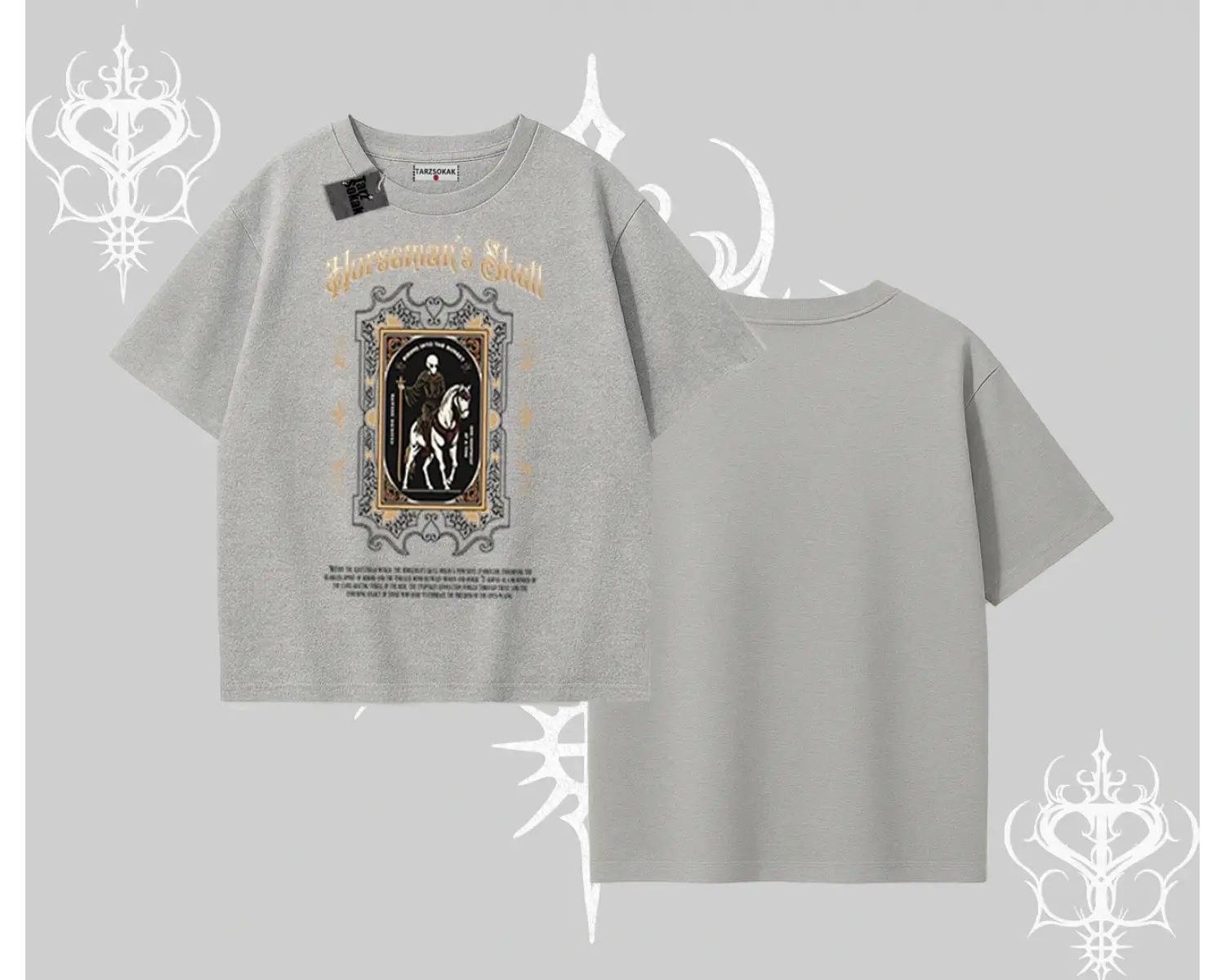 Oversize Tshirt Horseman’s Skull Dark Relic Street Legacy