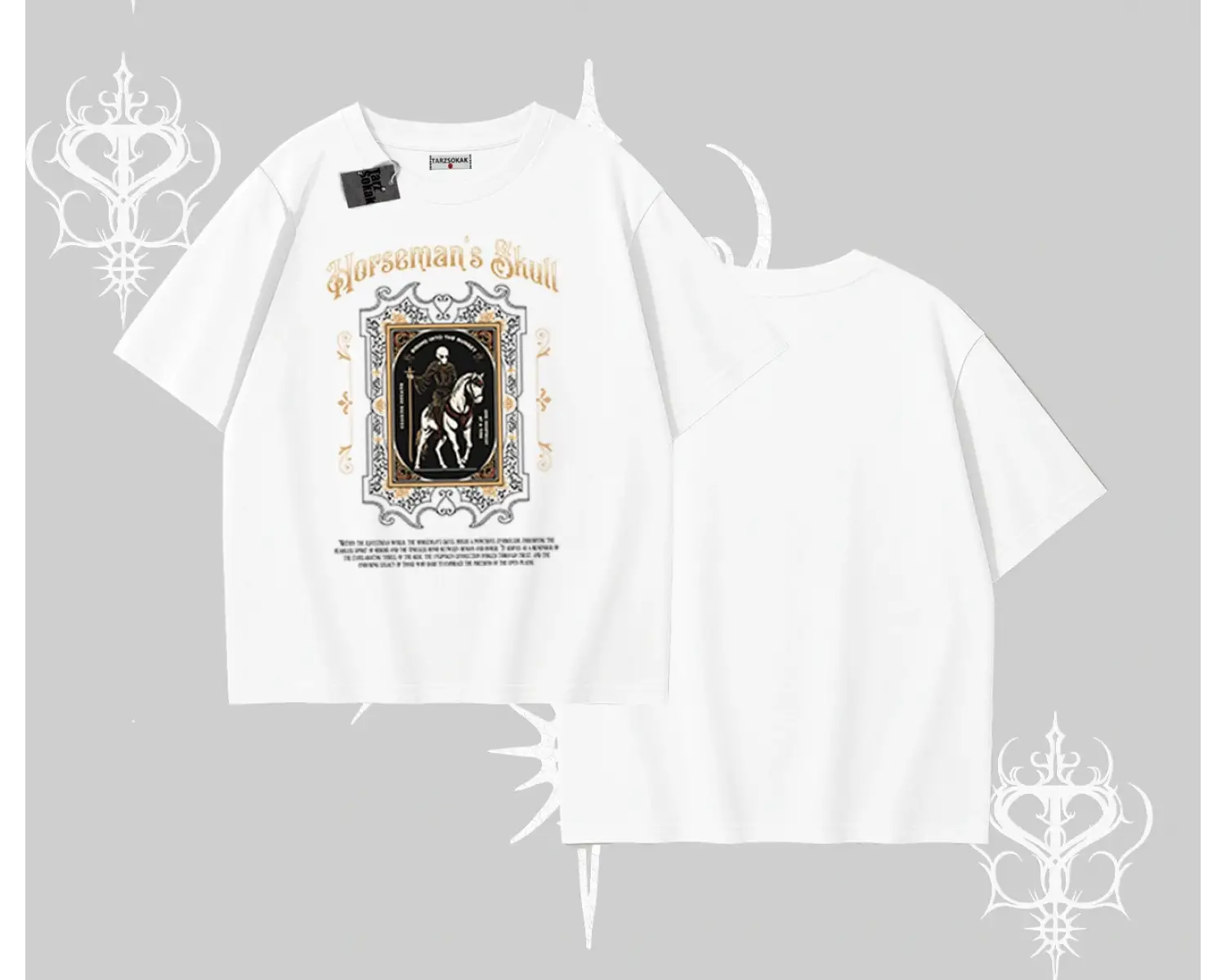 Oversize Tshirt Horseman’s Skull Dark Relic Street Legacy