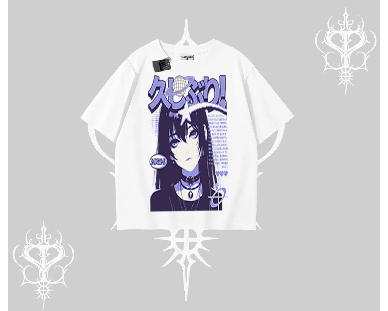 Oversize Tshirt Neo Tokyo Girl Y2K Street Anime Aesthetic