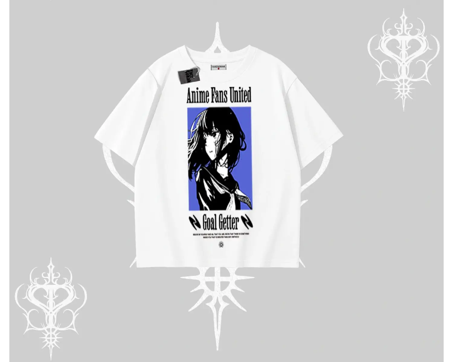 Oversize Tshirt Oversize Anime Kız Baskılı