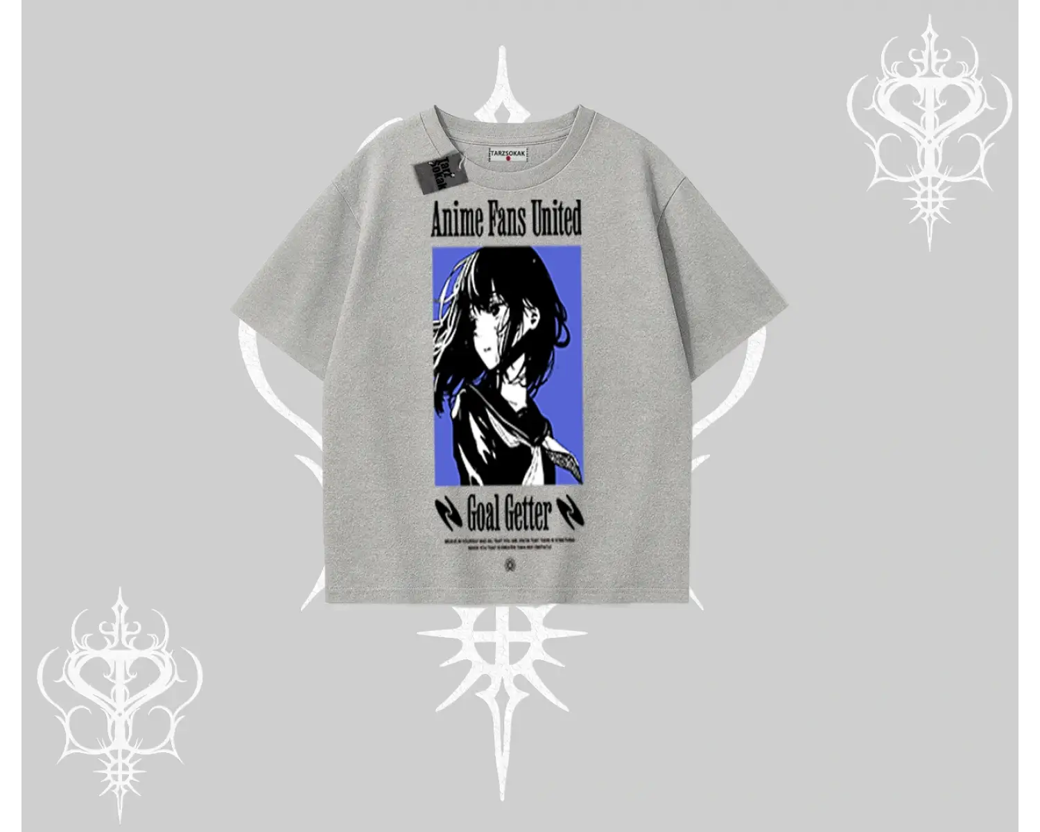 Oversize Tshirt Oversize Anime Kız Baskılı